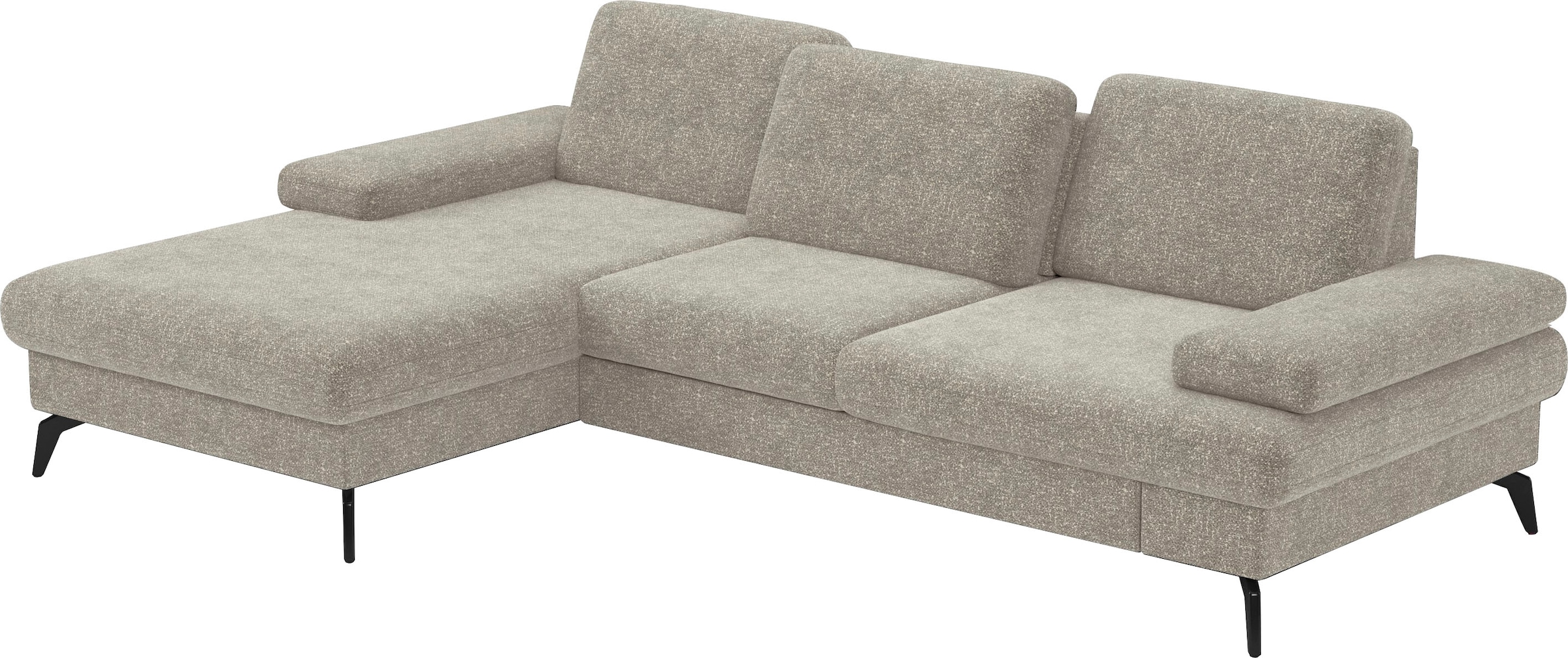 sit&more Ecksofa »Morris L-Form, inkl. Sitztiefenverstellung«, wahlweise mit Armteilverstellung, Bettfunktion & Bettkasten