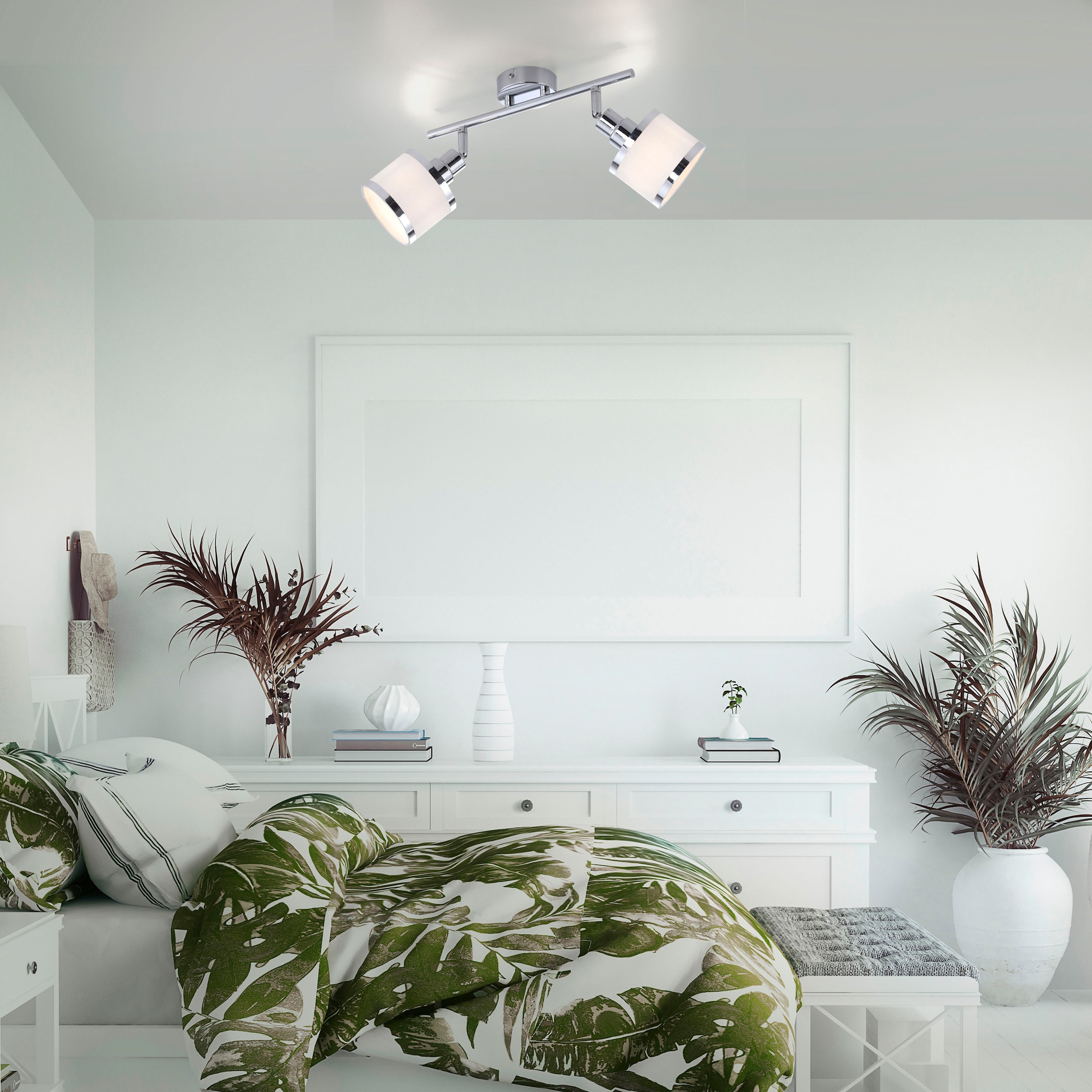 JUST LIGHT Deckenleuchte »ACCOR«, 2 flammig, Leuchtmittel E14 | ohne Leuchtmittel, ExklusiveE14