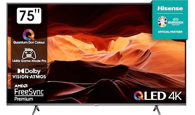 QLED-Fernseher »75E7KQ PRO«, 189 cm/75 Zoll, 4K Ultra HD, Smart-TV