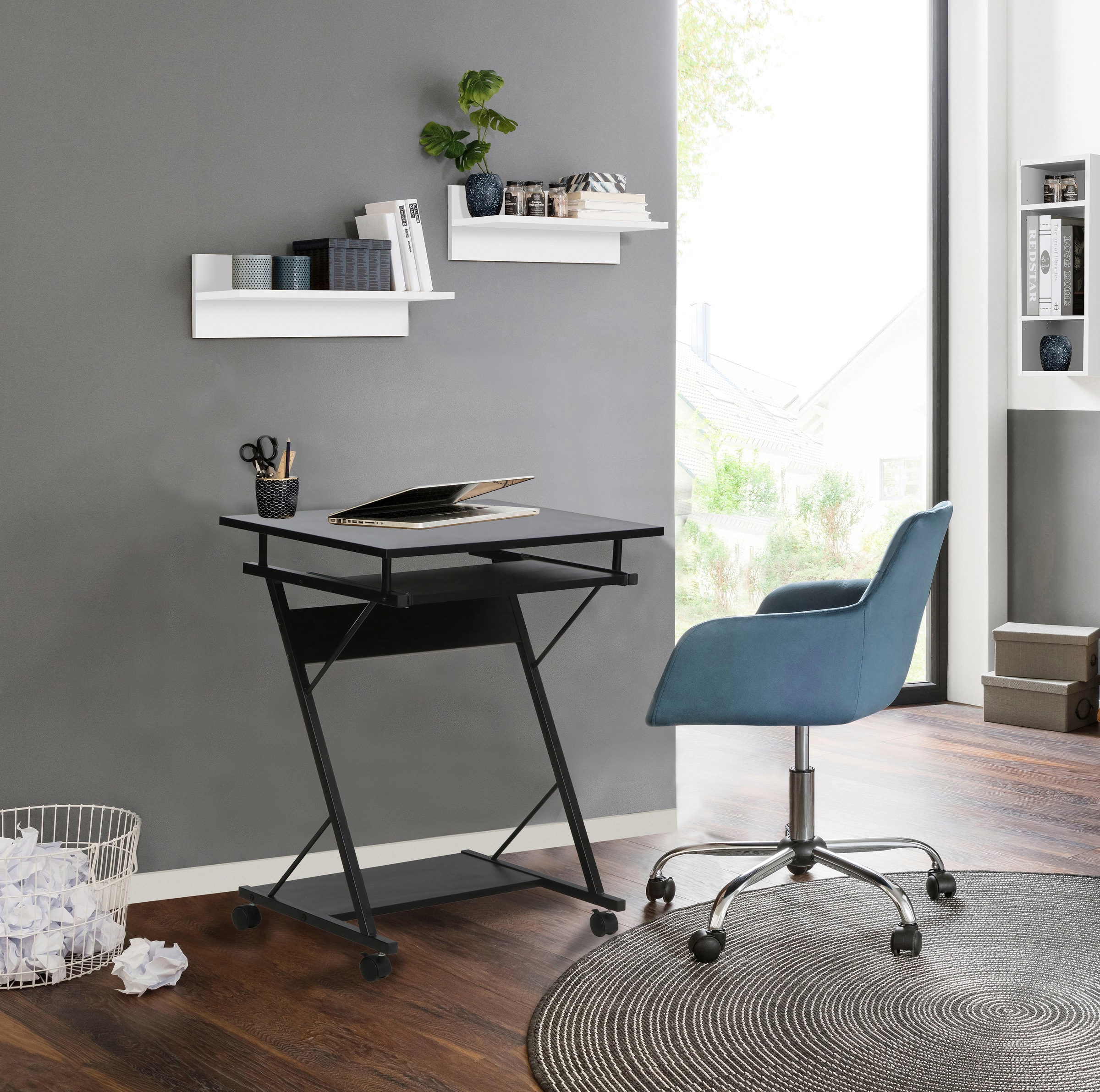 INOSIGN Computertisch »ERVIE, Rolltisch, Laptoptisch,«, stabiles Metallgest günstig online kaufen