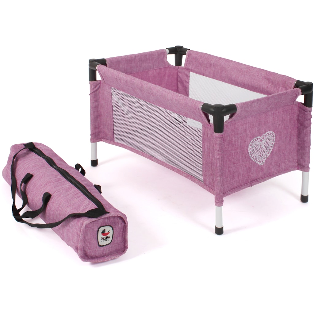 CHIC2000 Puppenbett »Puppen-Reisebett, Jeans Pink«