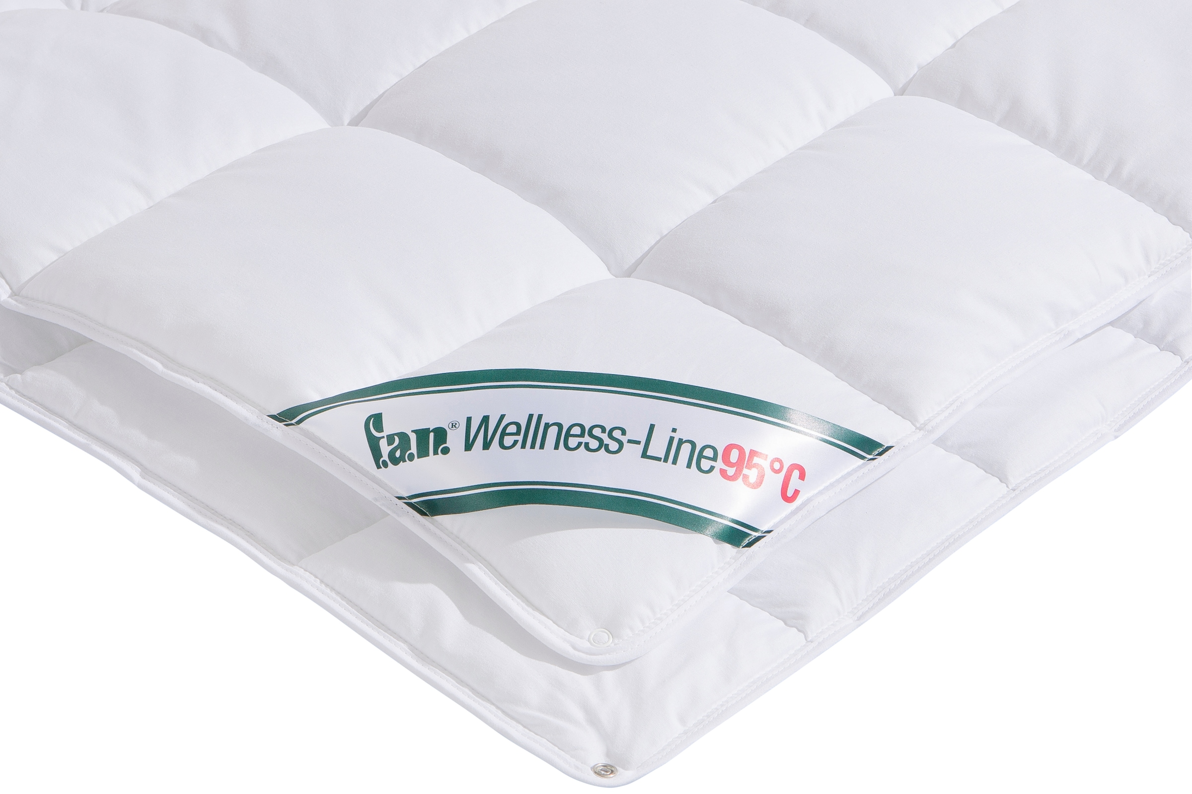 fan Kunstfaserbettdecke + Kopfkissen »Wellness Line«, (Spar-Set, 4 St.), kochfeste Qualität für hohen Hygieneanspruch