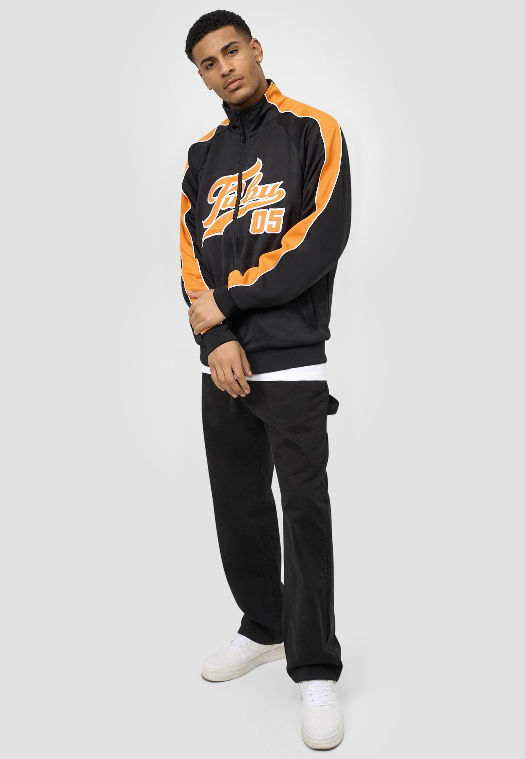 Fubu Allwetterjacke »Fubu Herren FM213-002-1 Varsity Track Jacket« 1 Stk. tlg. ohne Kapuze