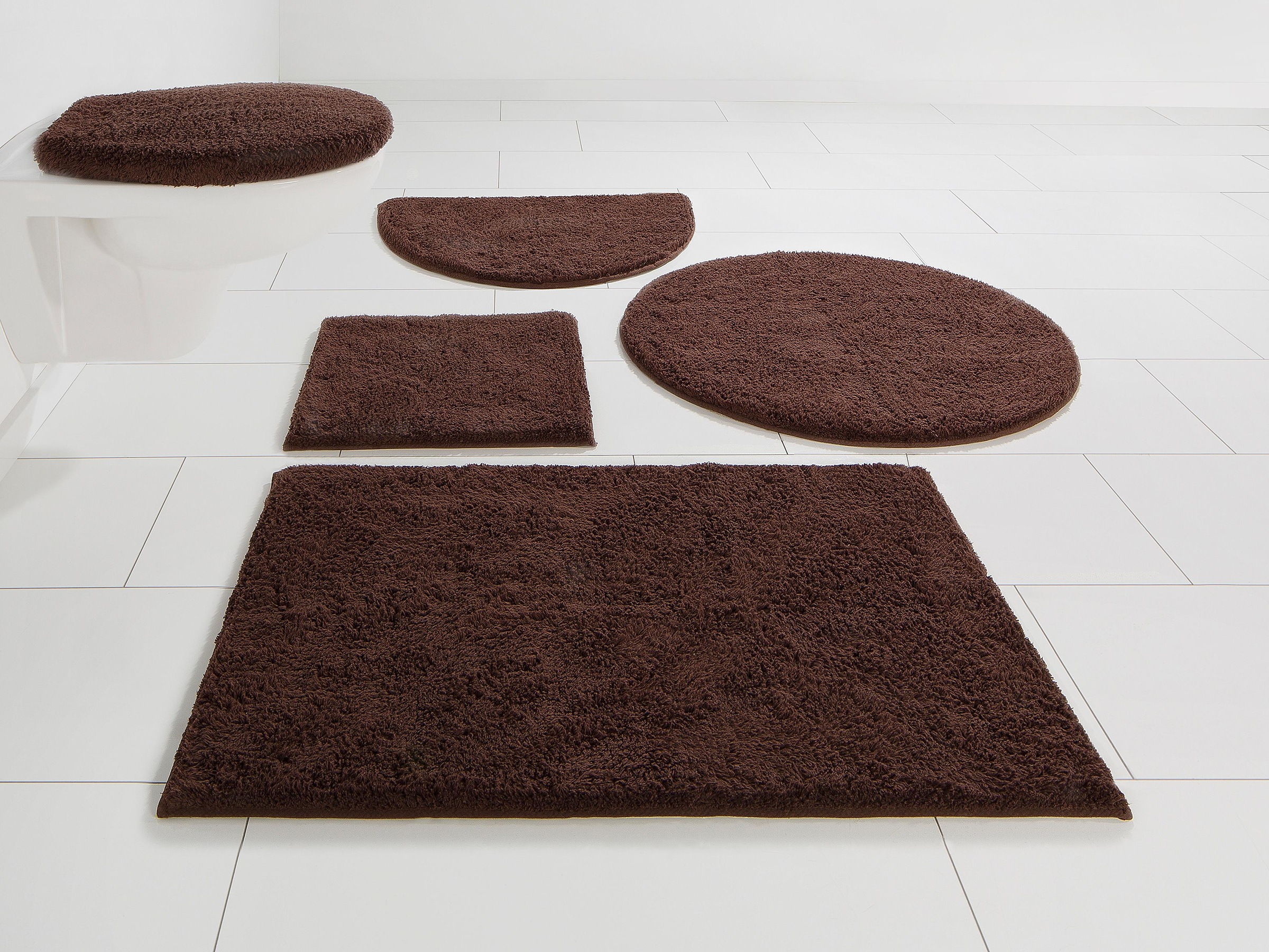 my home Badematte »Maren, Badvorleger, Badezimmer Teppich«, rutschhemmend b günstig online kaufen