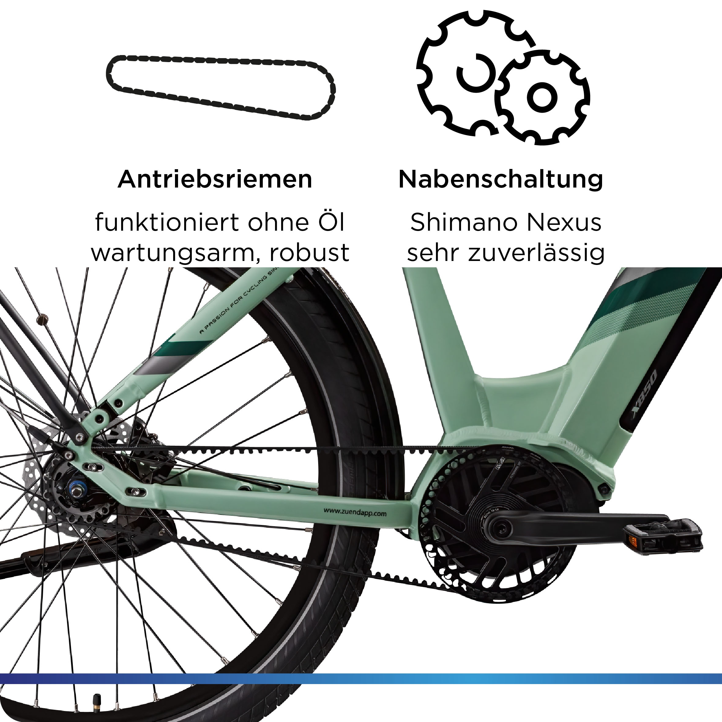 Zündapp »X850« 7 Gang Nabenschaltung Mittelmotor 250 W Pedelec, Elektrofahrrad für Damen und Herren