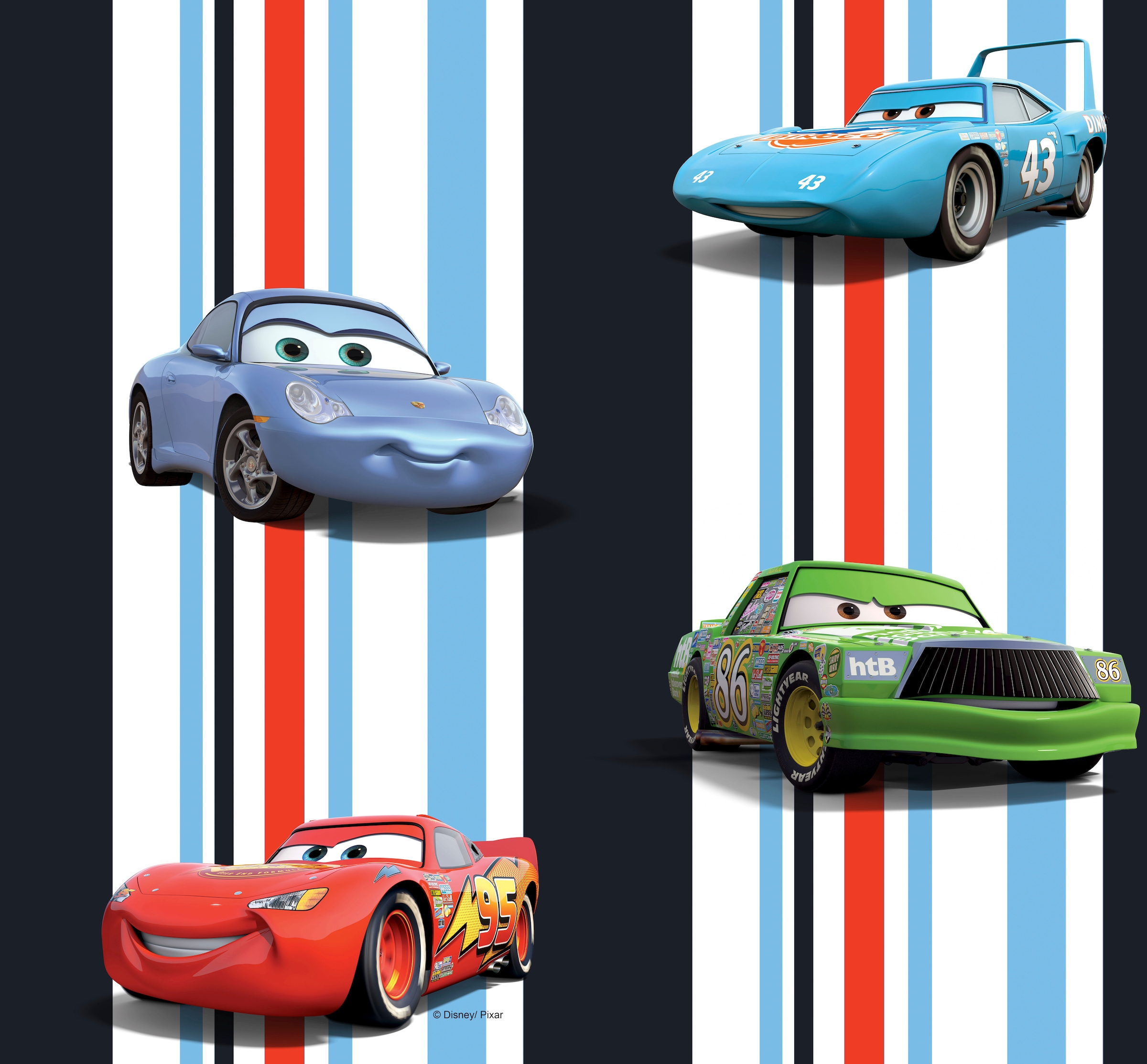 Wirth Schiebegardine »Cars Stripes«, (1 St.), Walt Disney