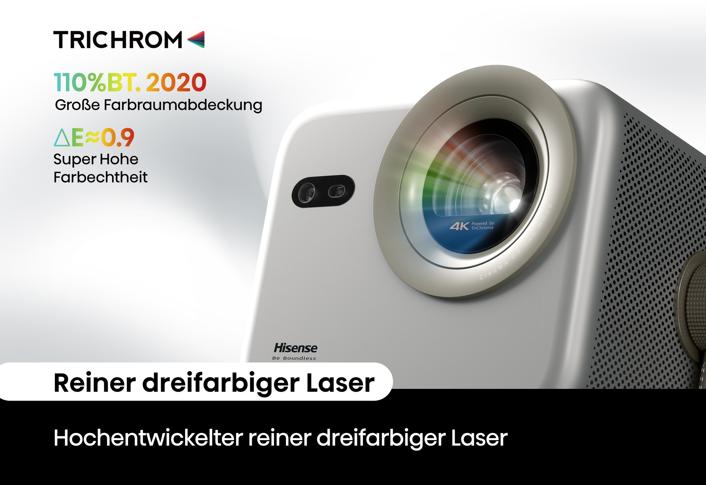 Hisense DLP-Beamer »M2 PRO«, (1000:1), Hisense M2 PRO 4K UHD Laser Mini Projektor