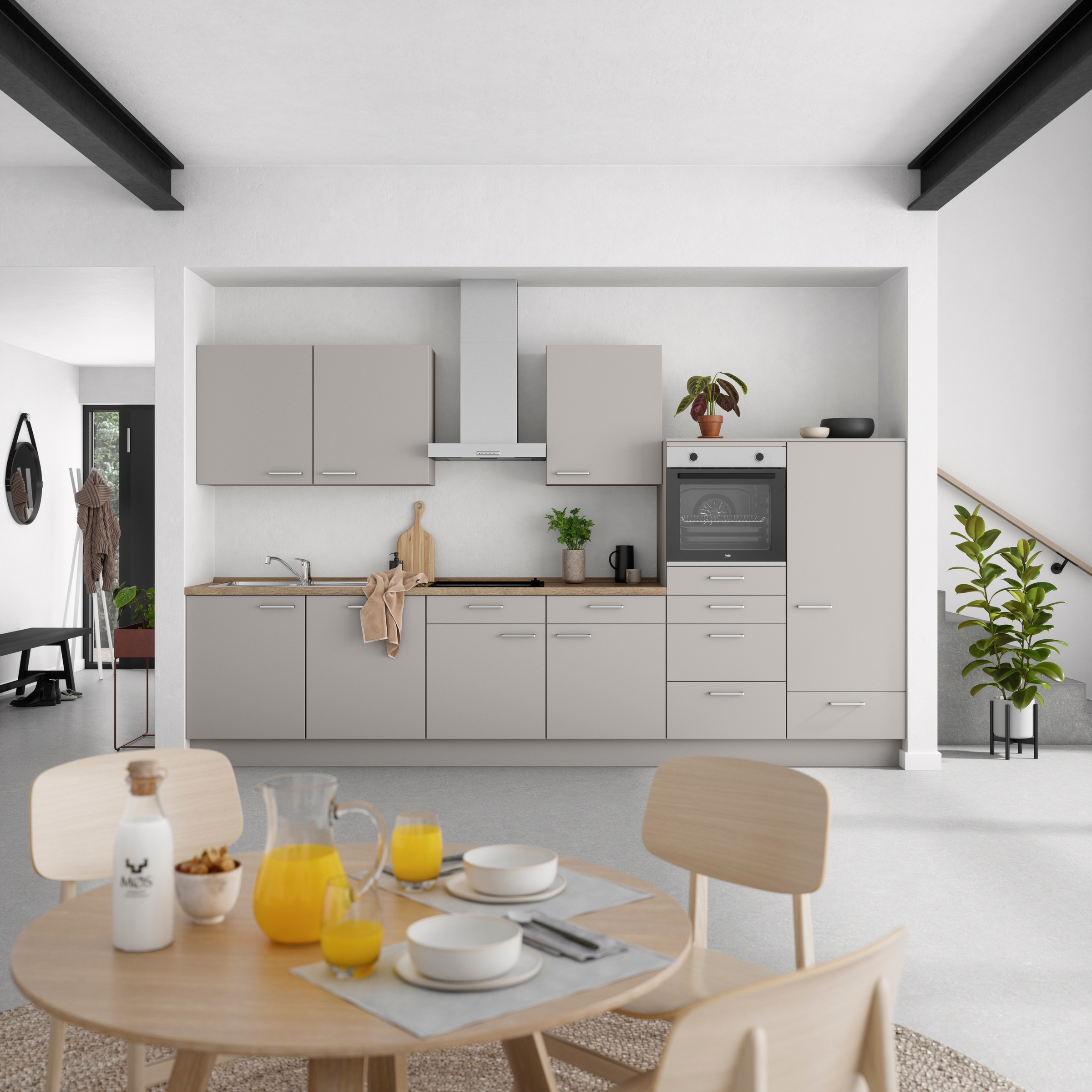 nobilia® Küchenzeile »"Touch I"« vormontiert, Ausrichtung wählbar, Breite 3 günstig online kaufen