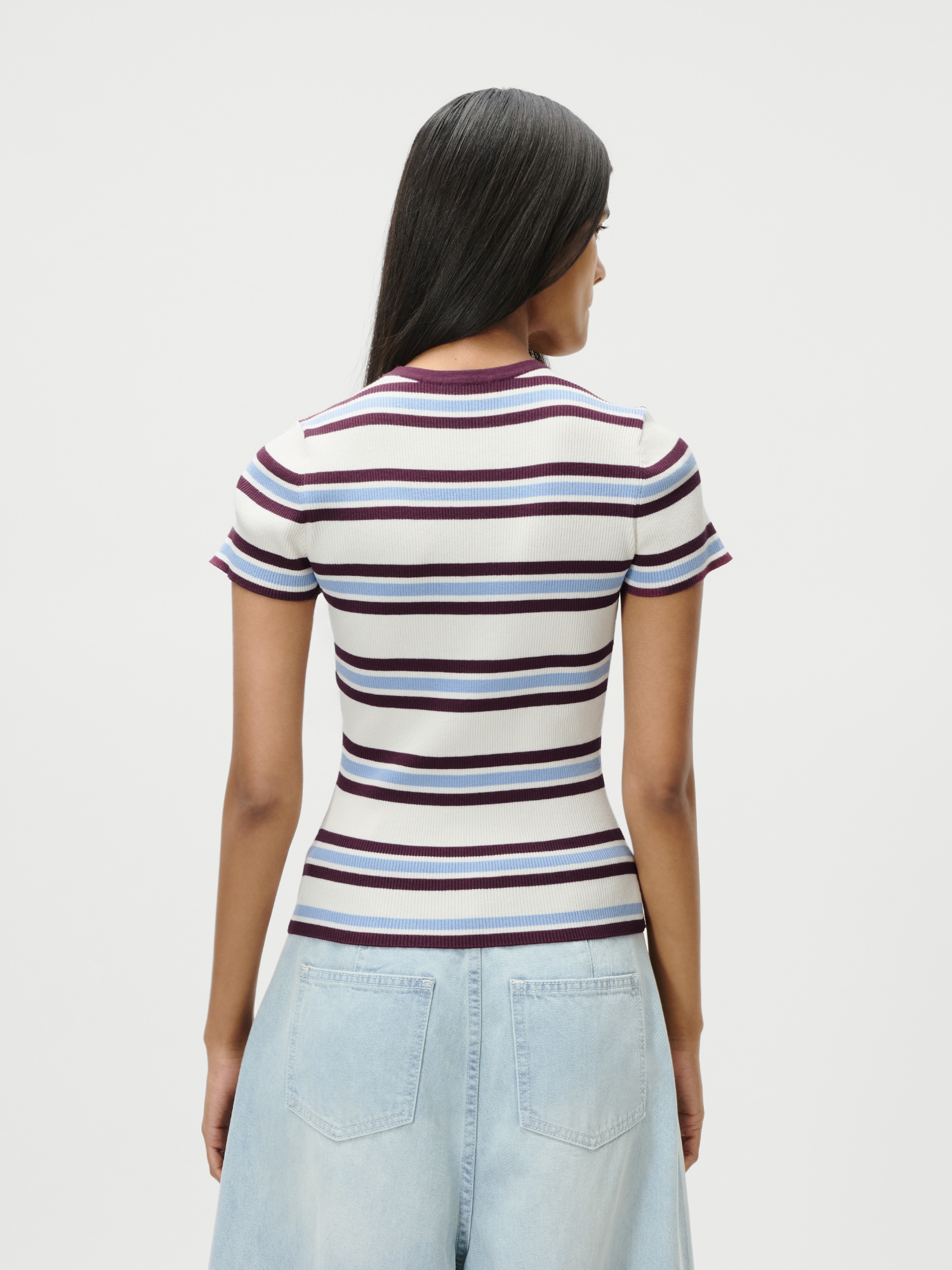 LeGer T-Shirt »Danielle, LeGer by Lena Gercke« schmale Passform, mehrfarbig geringelt