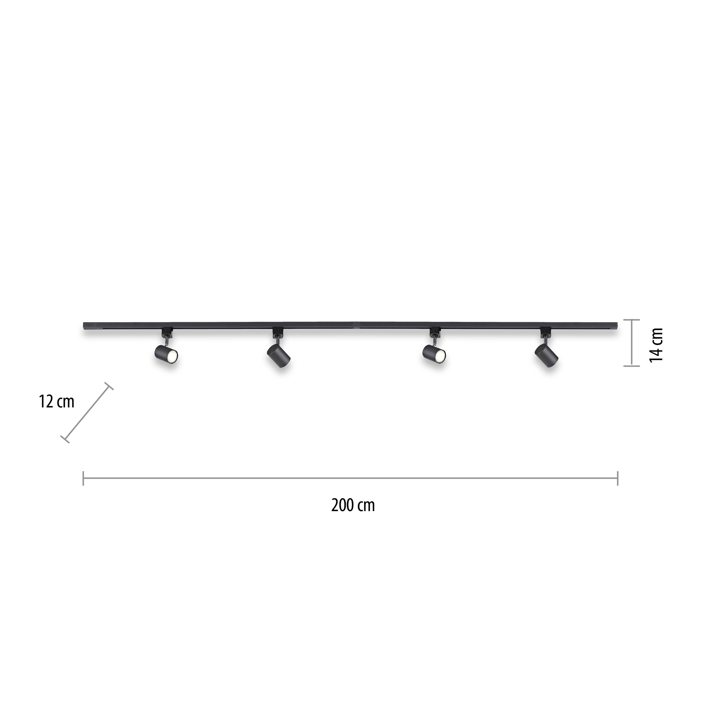 JUST LIGHT Deckenleuchte »TARIK«, 4 flammig-flammig, LED