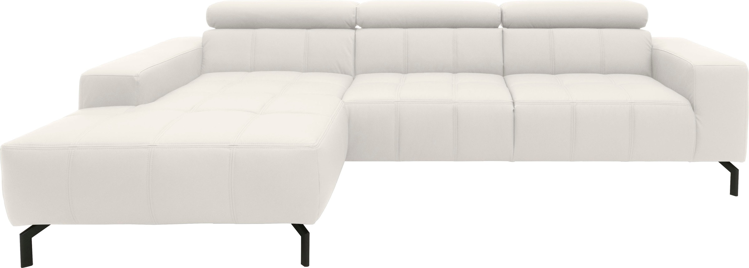 DOMO collection Ecksofa "Cunelli tolle Sitznähte als Designelement, fester günstig online kaufen