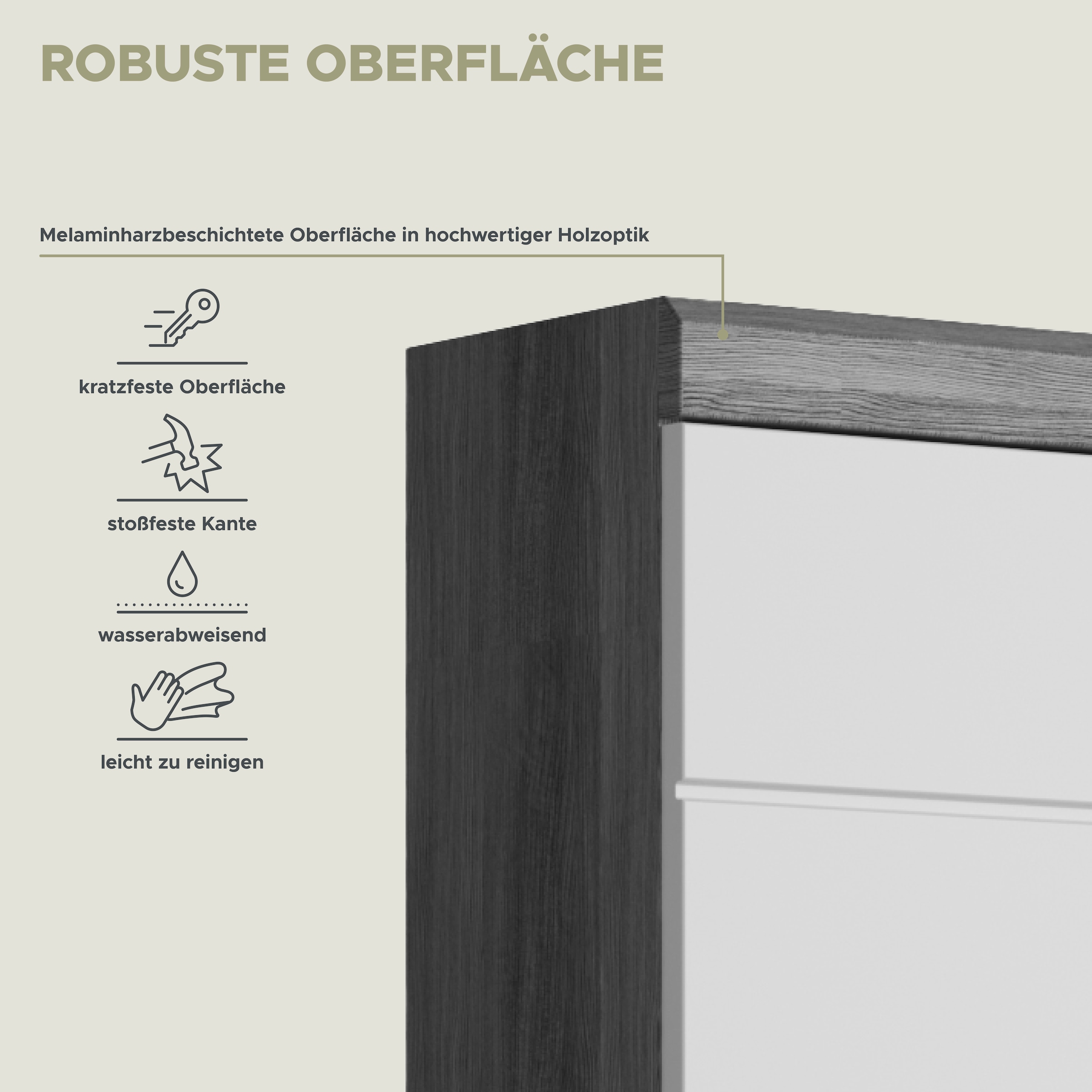 INOSIGN Hängeschrank »Siena, Breite 37cm, 1 Tür, 1 offenes Fächer, 1 Einlegeboden, MDF-Front«, (1 St.), in verschiedenen Farben erhältlich, Badmöbel, Badschrank, Schrank, Bad