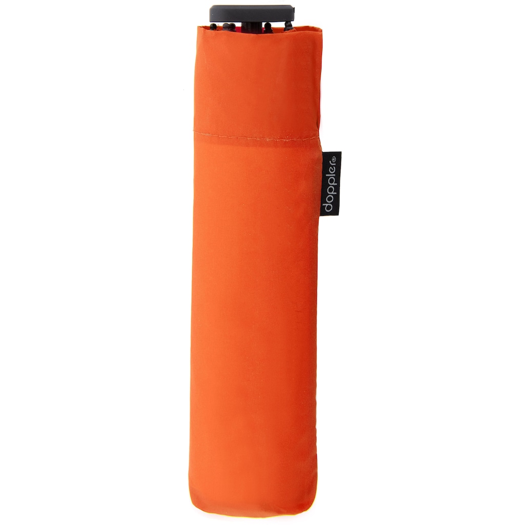 doppler® Taschenregenschirm »Zero 99 flat uni, vibrant Orange«