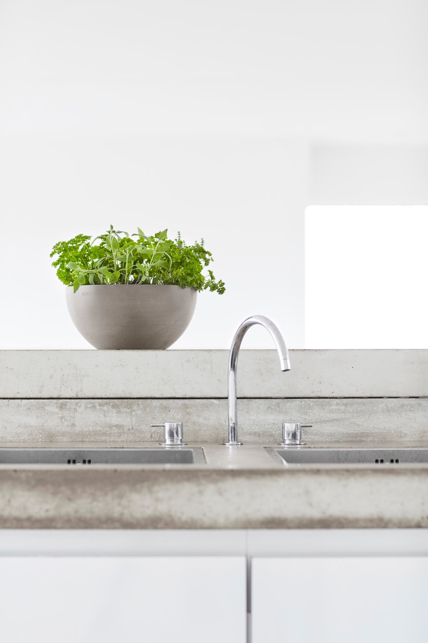 ECOPOTS Blumentopf »BRUSSELS Taupe« BxTxH: 25x25x12 cm