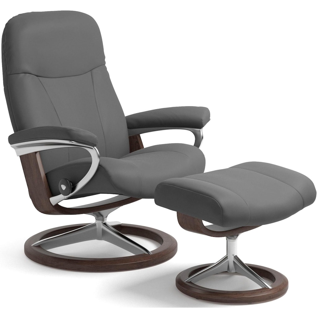 Stressless® Relaxsessel »Garda«, (Set, Relaxsessel mit Hocker)