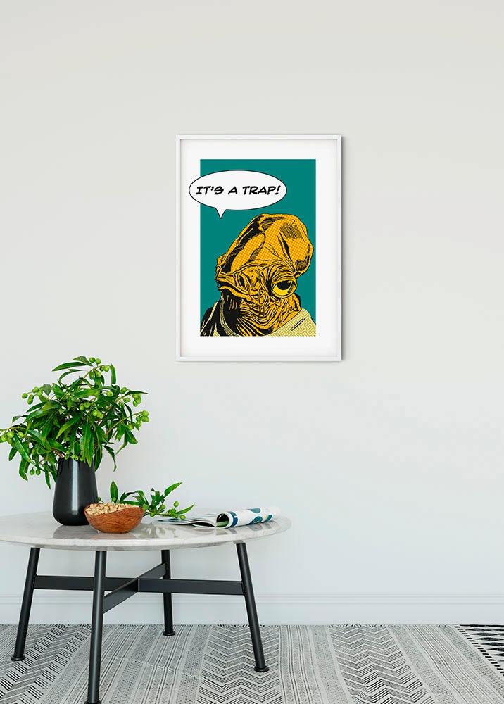 Komar Bild »Star Wars Classic Comic Quote Ackbar« Star Wars 1 Stk. tlg. Wandbild zur Dekoration im Kinderzimmer - ohne Rahmen