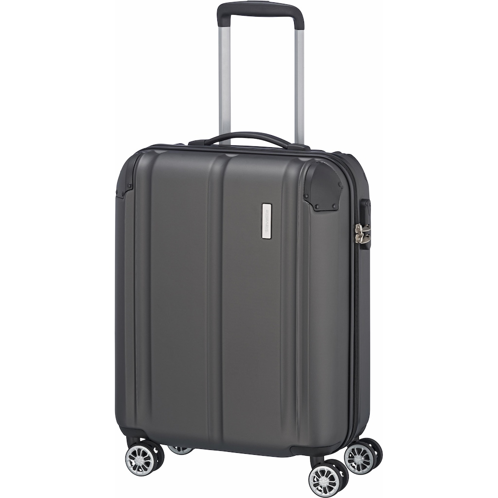 travelite Hartschalen-Trolley »City, 55cm«, 4 Rollen, Handgepäck-Koffer Reisekoffer Hartschallenkoffer TSA Schloss