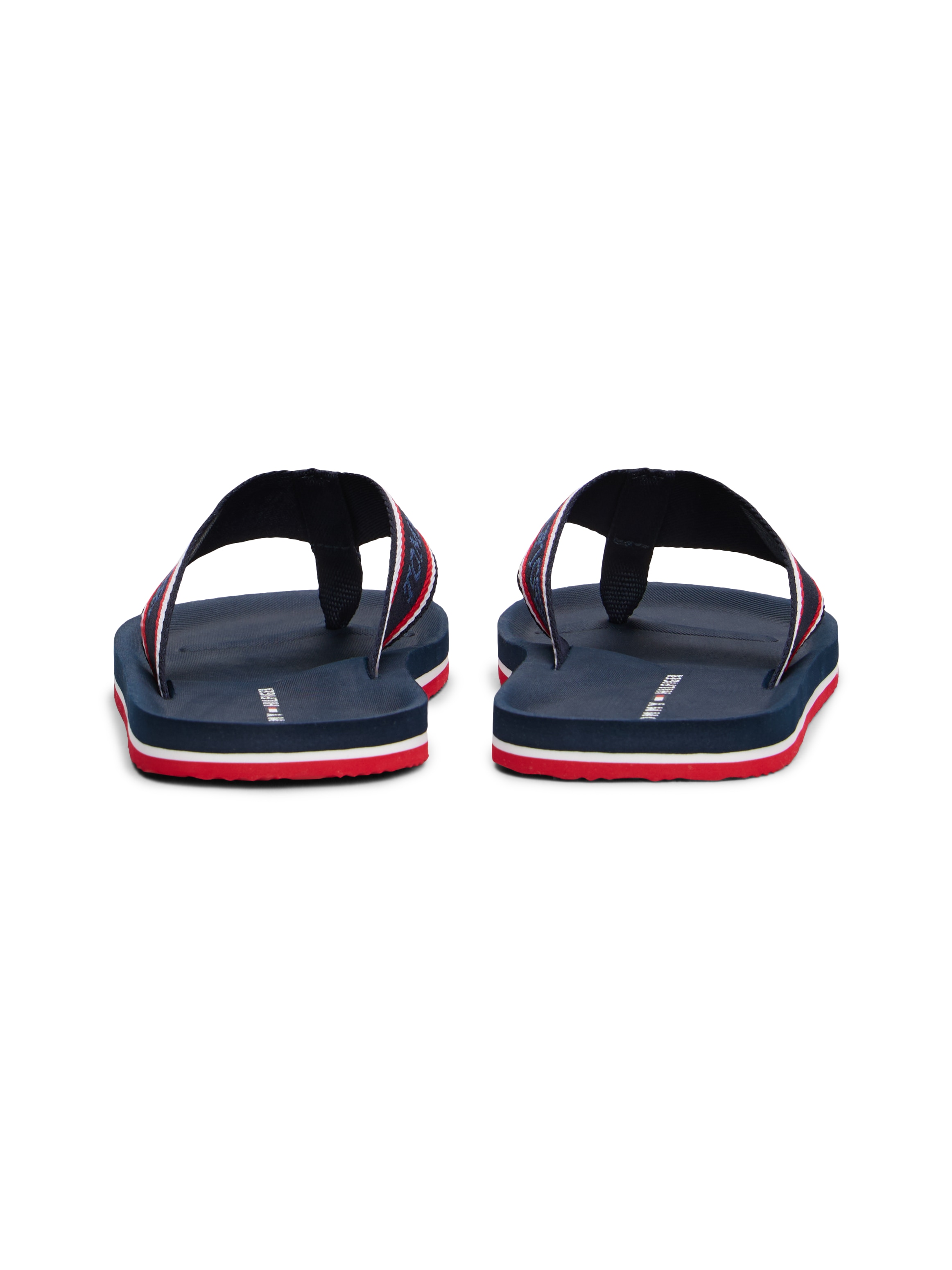 Tommy Hilfiger Zehentrenner »COMFORT HILFIGER BEACH SANDAL«, Sommerschuh, Strandschuh mit plakativem Logo-Schriftzug