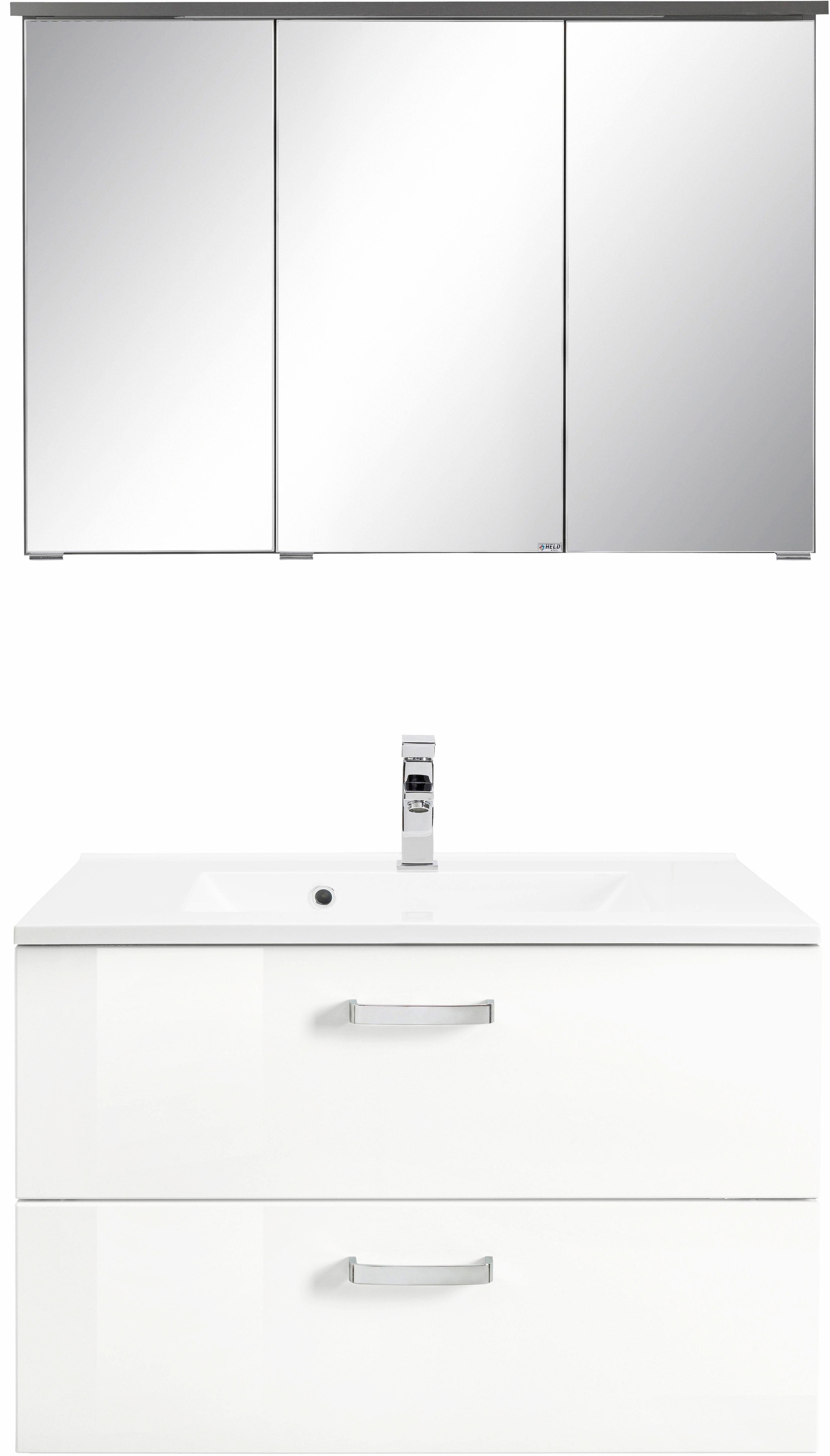 welltime Badmöbel-Set »Ravenna«, (2 St.), mit Soft-Close Funktion günstig online kaufen