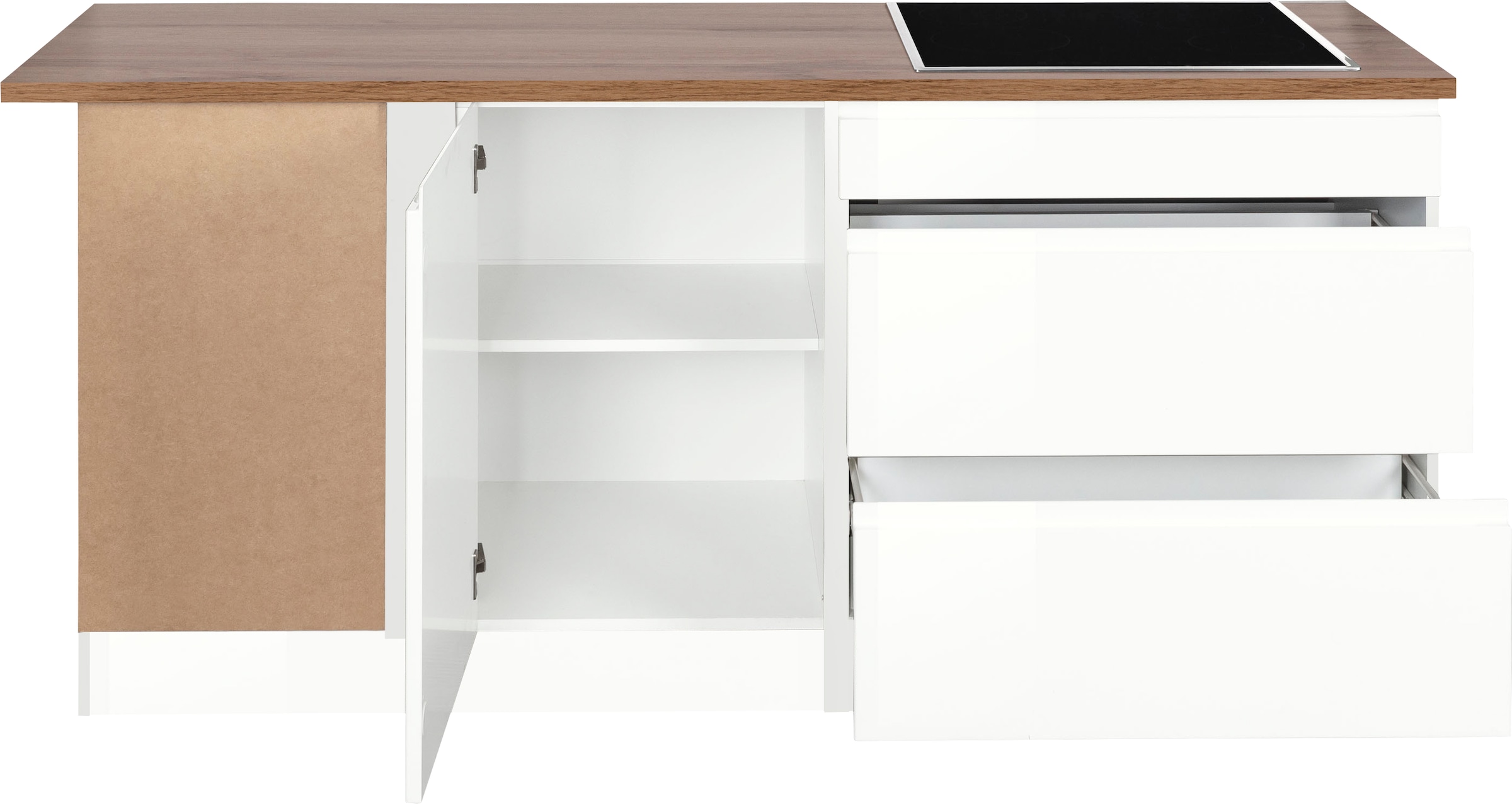 KOCHSTATION Winkelküche »KS-Virginia«, Stellbreite 290/190 cm cm, wahlweise mit Induktion