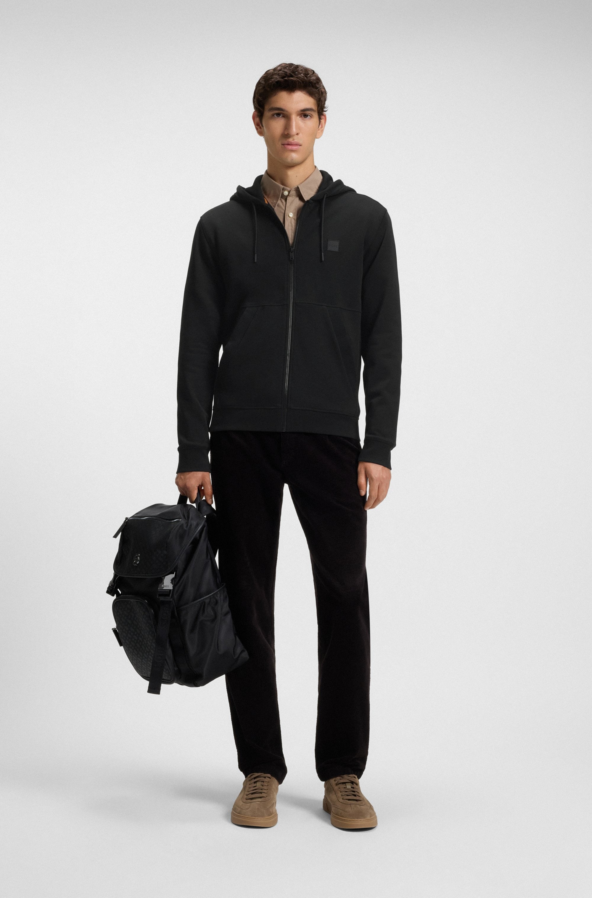 BOSS ORANGE Kapuzensweatjacke »Zetalky« mit Kängurutasche