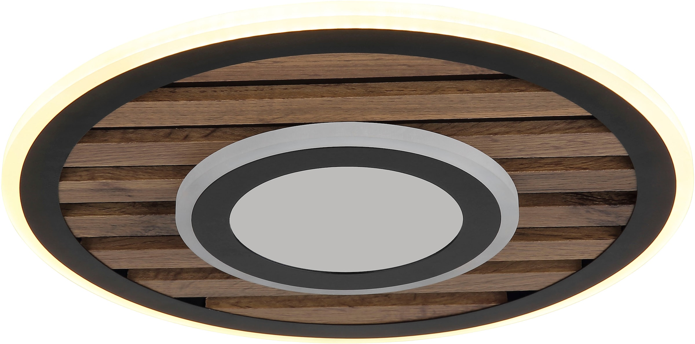 GLOBO LIGHTING LED Deckenleuchte »WOODY« LED-Modul 1 Stk. Warmweiß Deckenlampe, Wohnzimmer, Schlafzimmer, Design Lampe