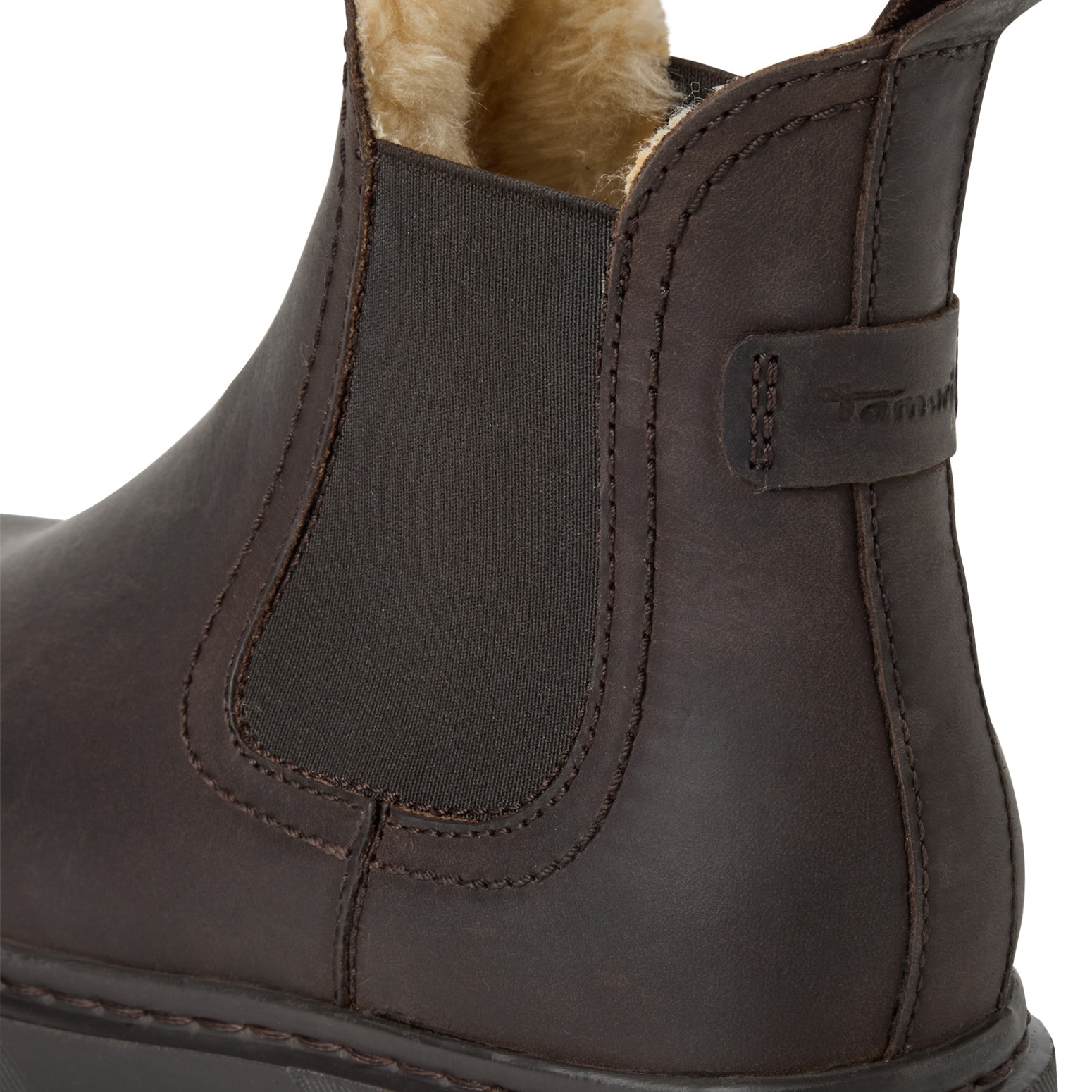 Tamaris Winterboots, Blockabsatz, Chelseaboots, Schlupfschuh, beidseitiger Stretcheinsatz