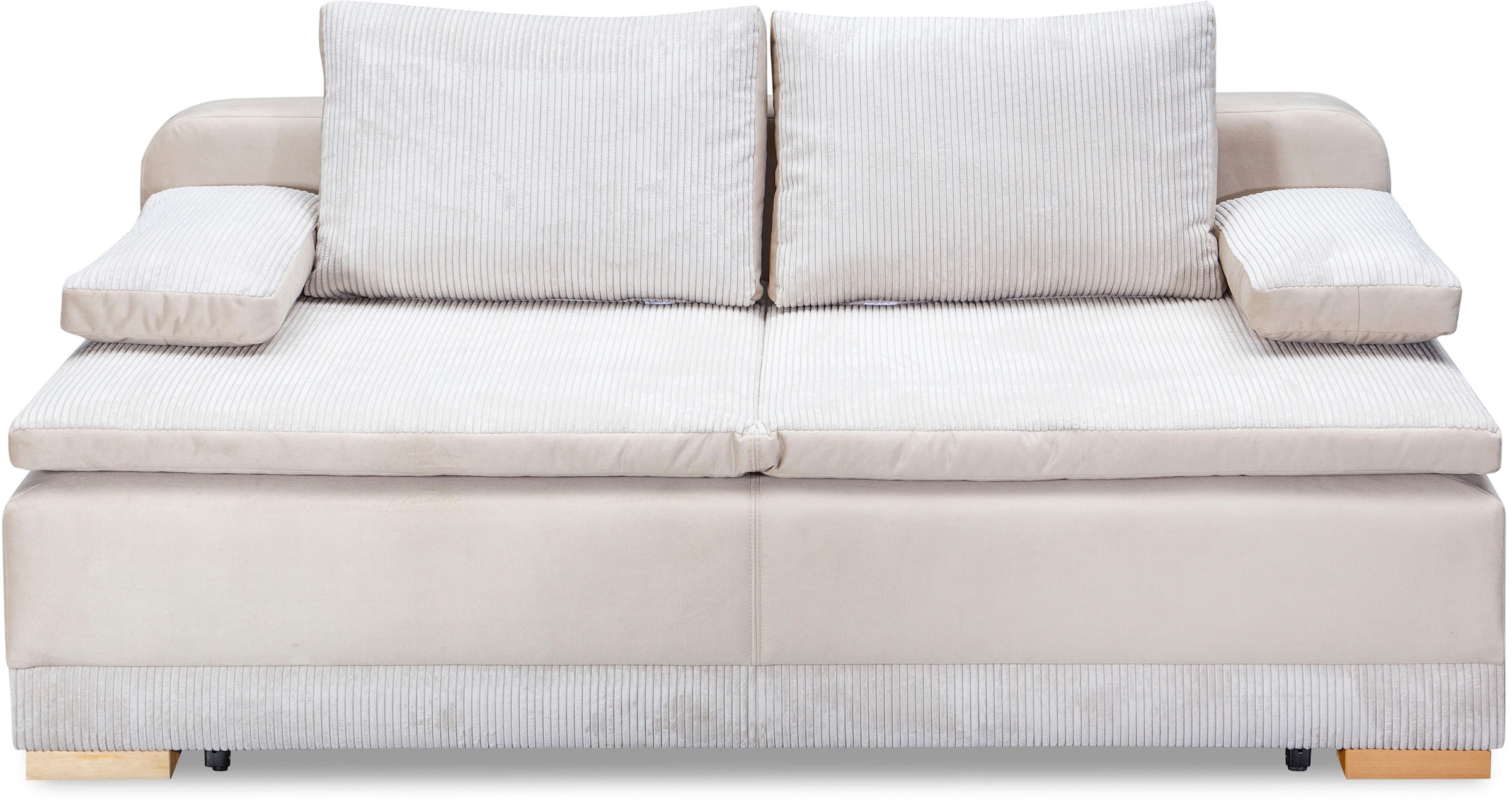 INOSIGN Schlafsofa »Ben«, mit Boxspringaufbau, Bettfunktion & Bettkasten, Dauerschlafsofa