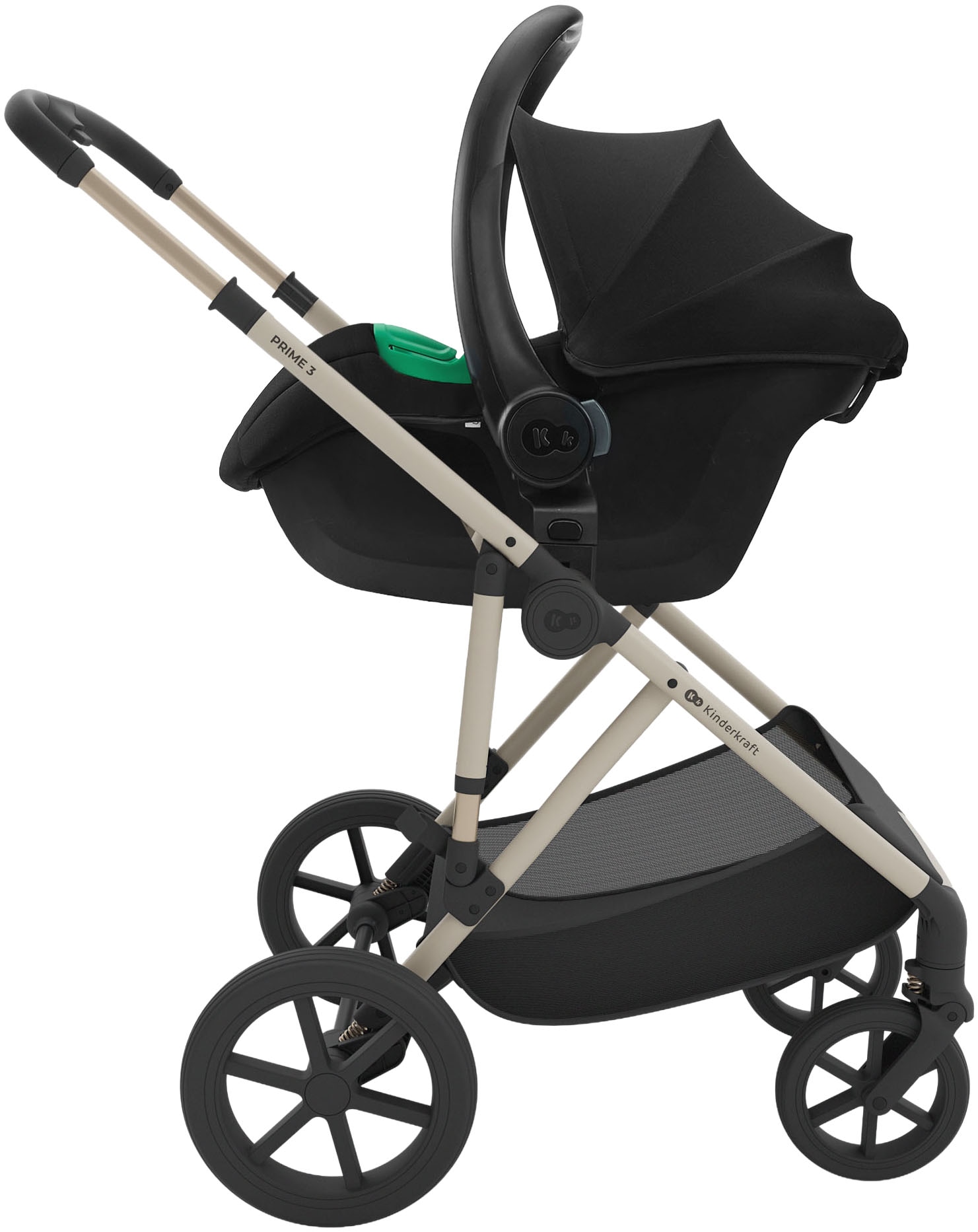 Kinderkraft Kombi-Kinderwagen »PRIME 3 3in1« 22 kg inkl. Babyschale MINK