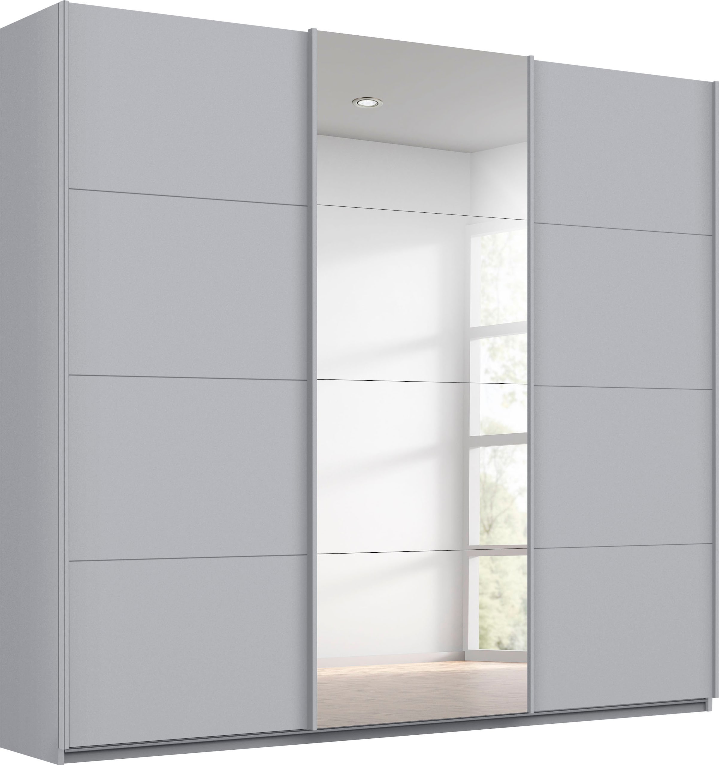 rauch Schwebetürenschrank »Kleiderschrank Schrank Garderobe TOPSELLER OTELI inkl. Inneneinteilung« Breiten 203/271/315/360 cm Höhen 210/229 cm,  mit 3 Innenschubladen sowie zusätzlichen Einlegeböden MADE IN GERMANY