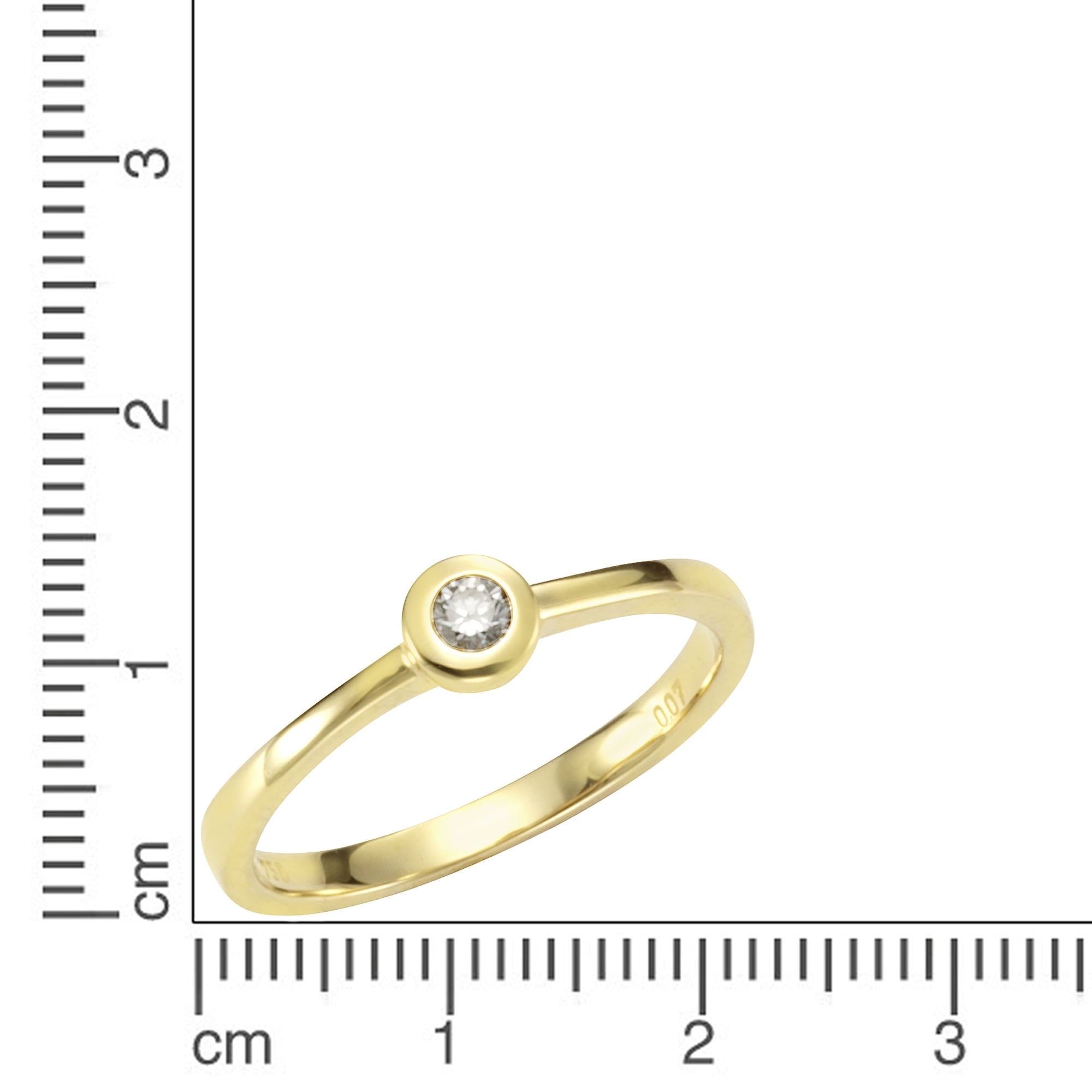 Orolino Fingerring »Gold 585 mit Brillant 0,07ct.«