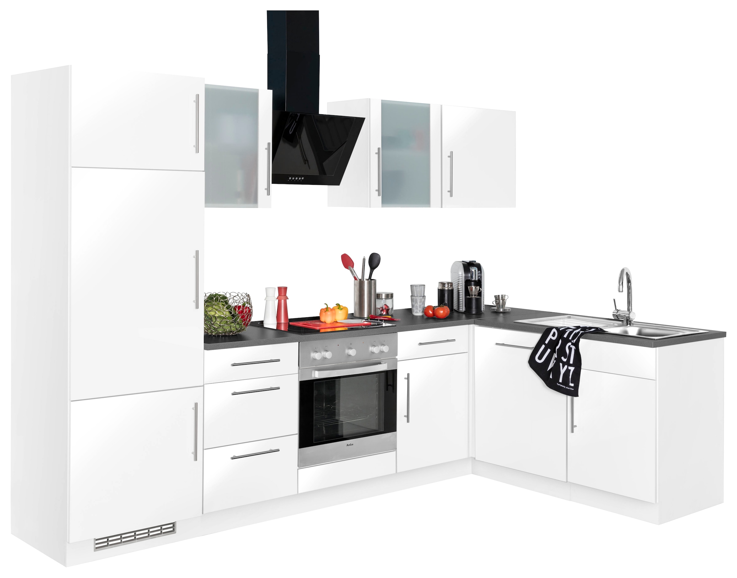 wiho Küchen Winkelküche »Cali«, ohne E-Geräte, Stellbreite 280 x 170 cm  jetzt im %Sale