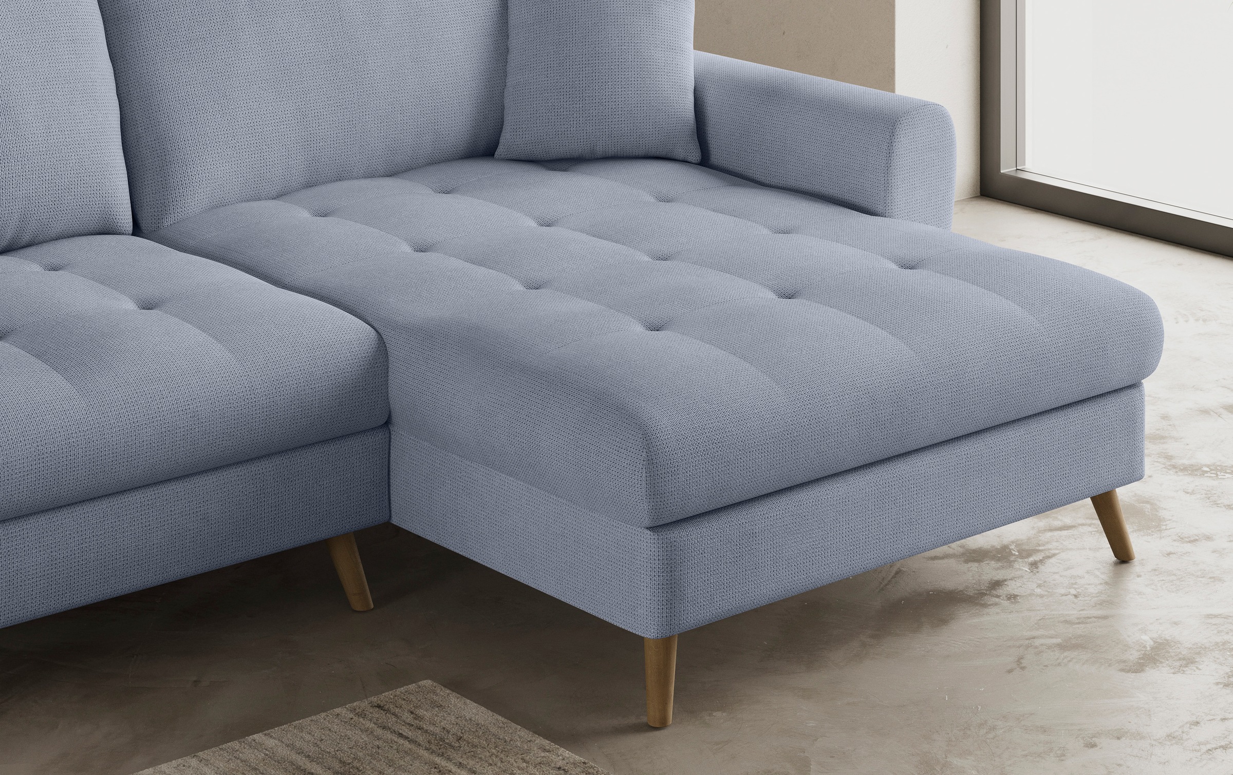 Mr. Couch Ecksofa »Blackburn II, L-Form«, Mit Kaltschaumpolsterung bis 140 kg belastbar