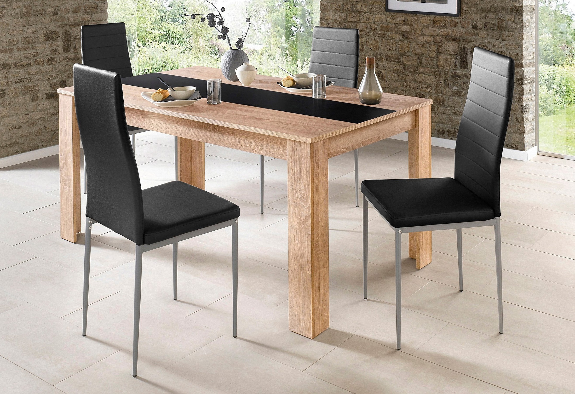 Home affaire Esszimmerstuhl »Pluto«, (Set), 4 St., Kunstleder, Bezug in Kun günstig online kaufen