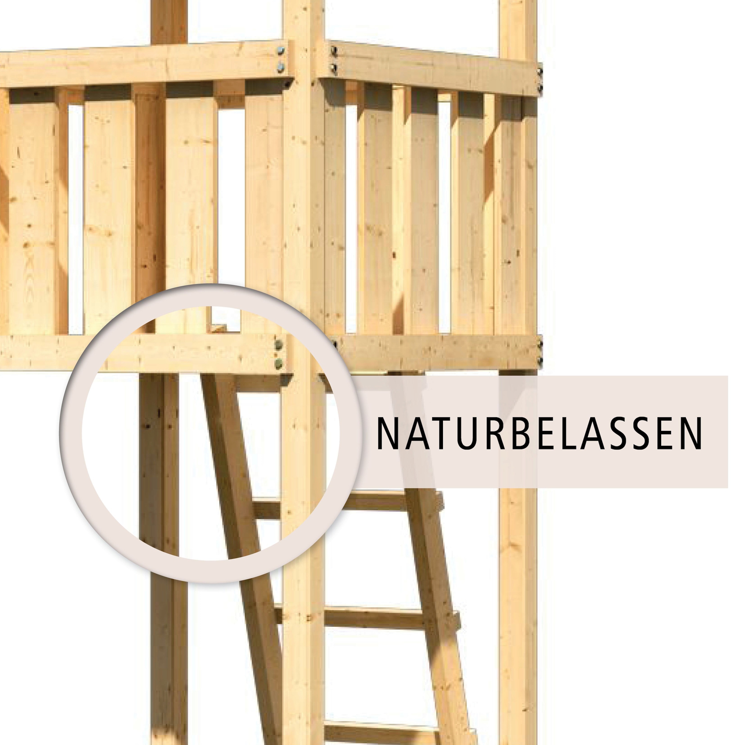 KONIFERA Spielturm »Finni«, BxTxH: 107x202x291 cm, mit Sandkasten