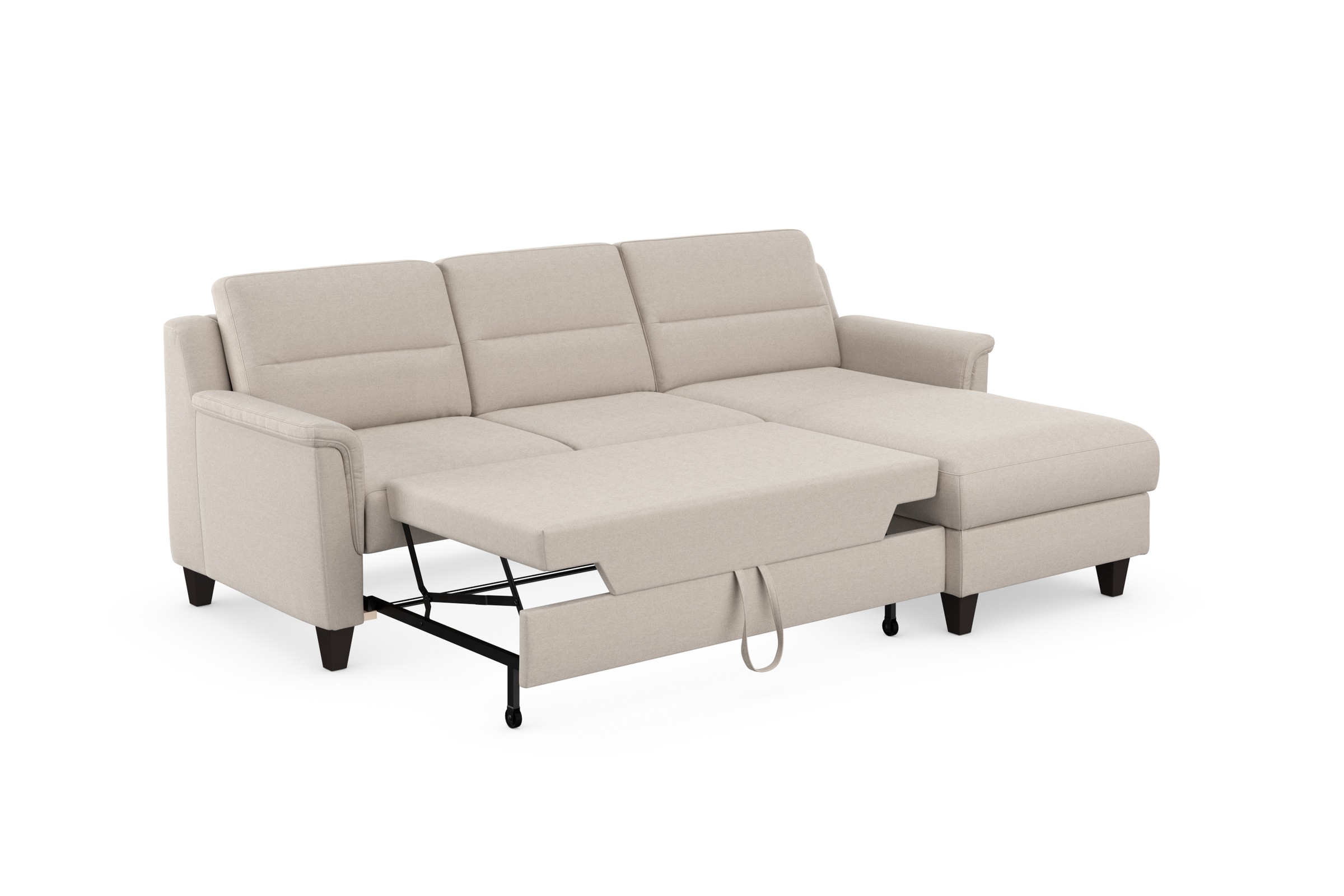 sit&more Ecksofa »Farö L-Form«, inklusive Federkern, wahlweise mit Bettfunktion und Bettkasten