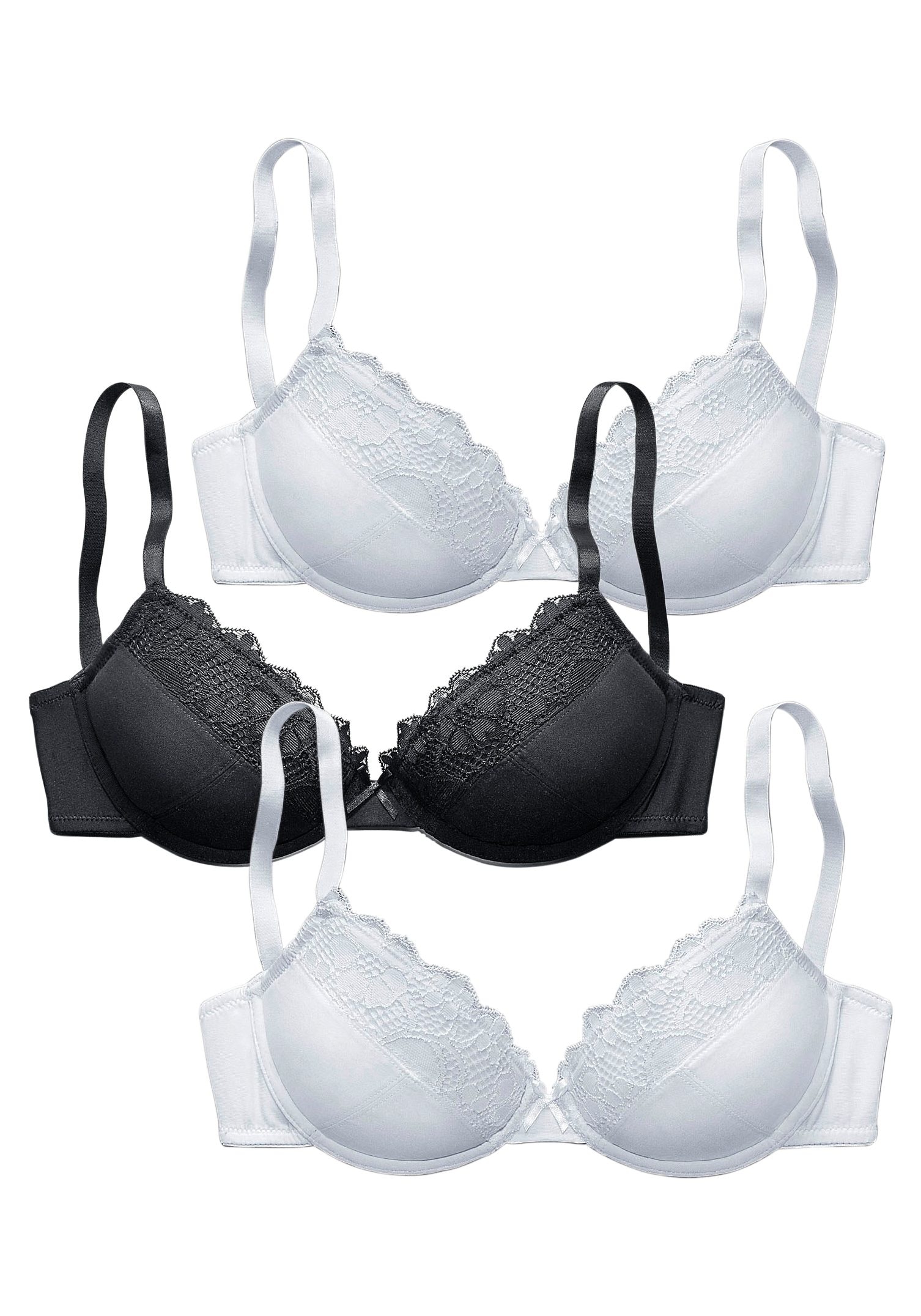 petite fleur Push-up-BH, (Packung, 3 Stück), mit Bügel, Dessous online  kaufen