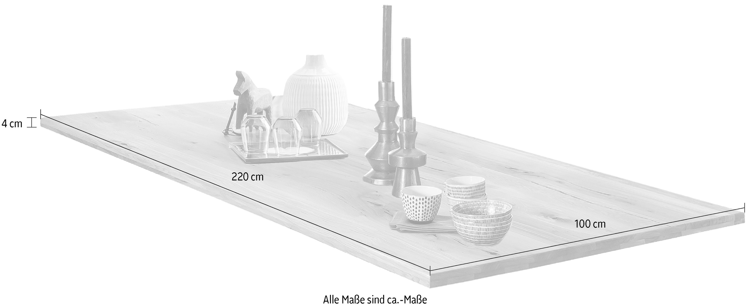 SIT Tischplatte, im geölten Finish