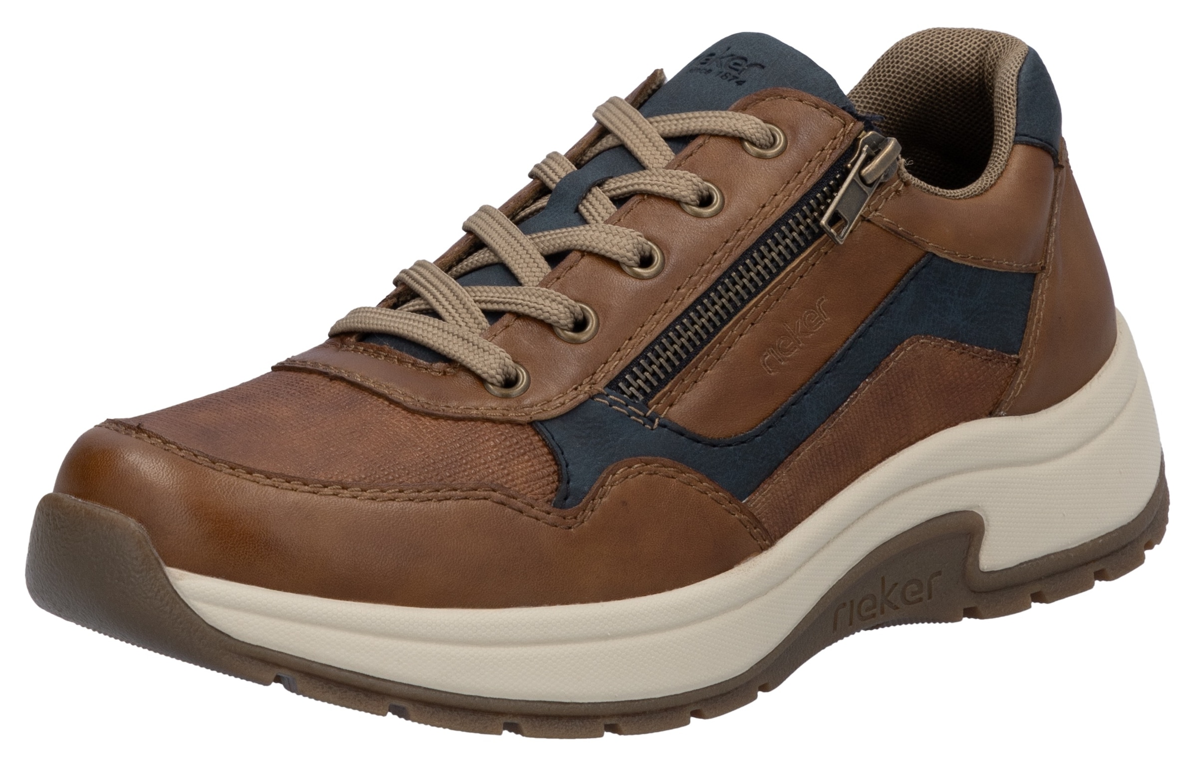 Rieker Sneaker , Halbschuh, Freizeitschuh, Schnürschuh In Bequemer Form