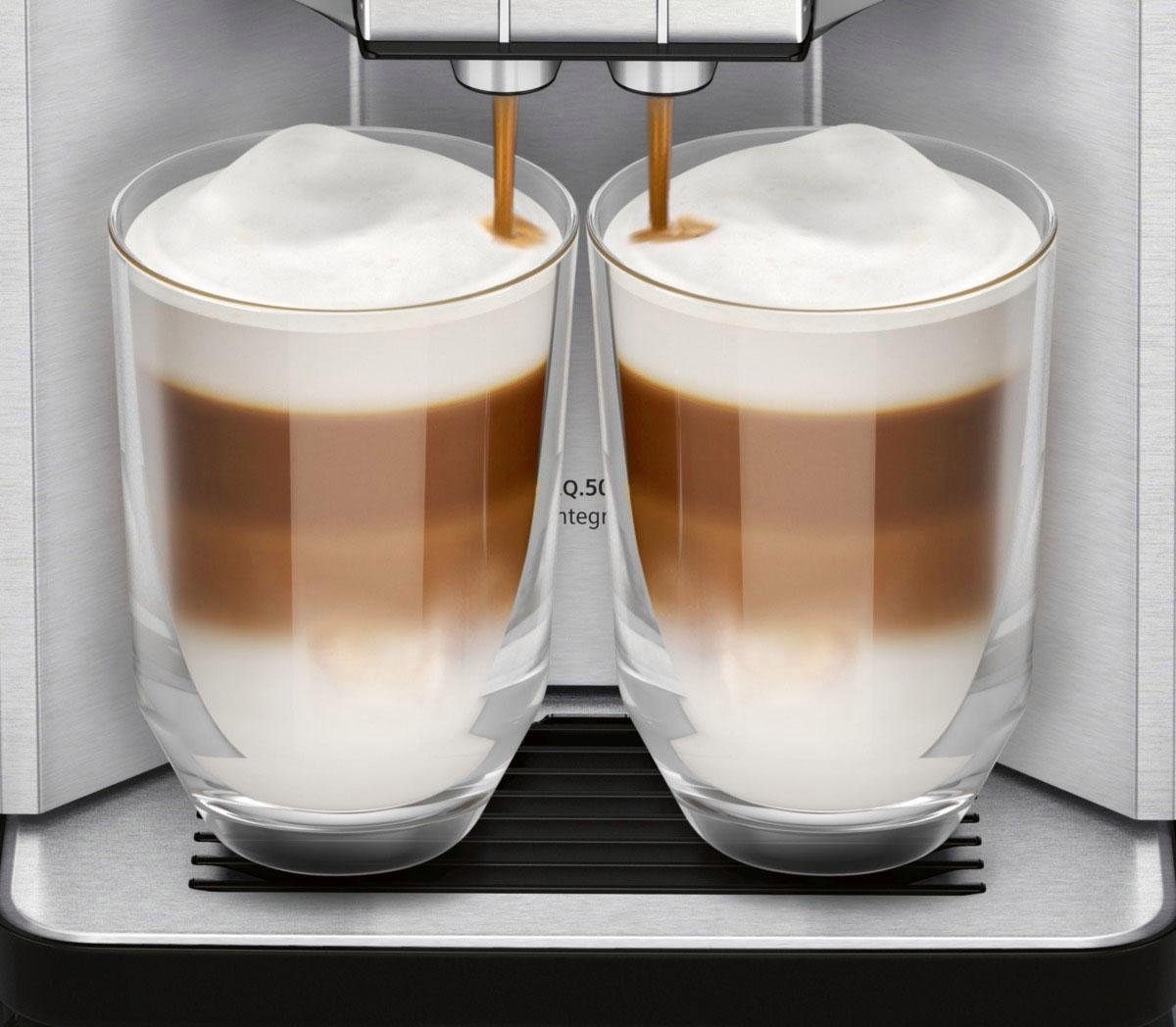5. Bild von SIEMENS Kaffeevollautomat »EQ.500 integral TQ507D02«, einfache Bedienung, integrierter Milchbehälter, 2 Tassen gleichzeitig