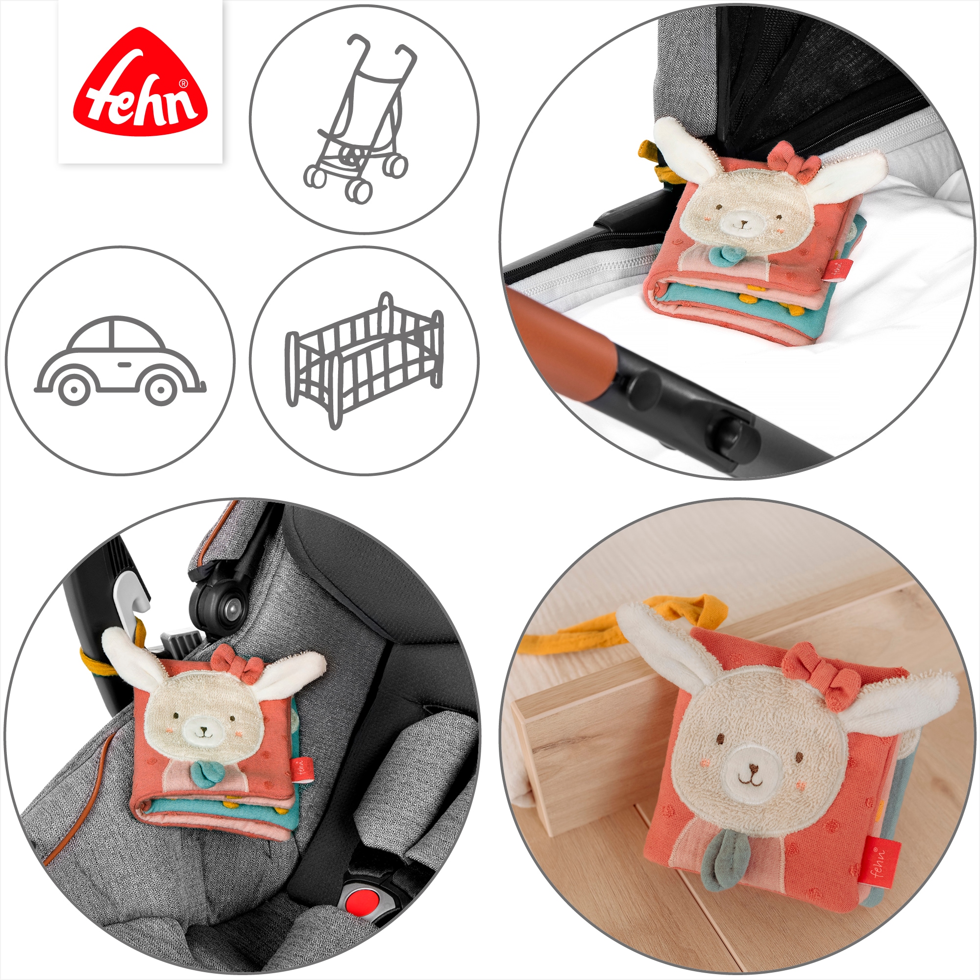 Fehn Stoffbuch »Hase«