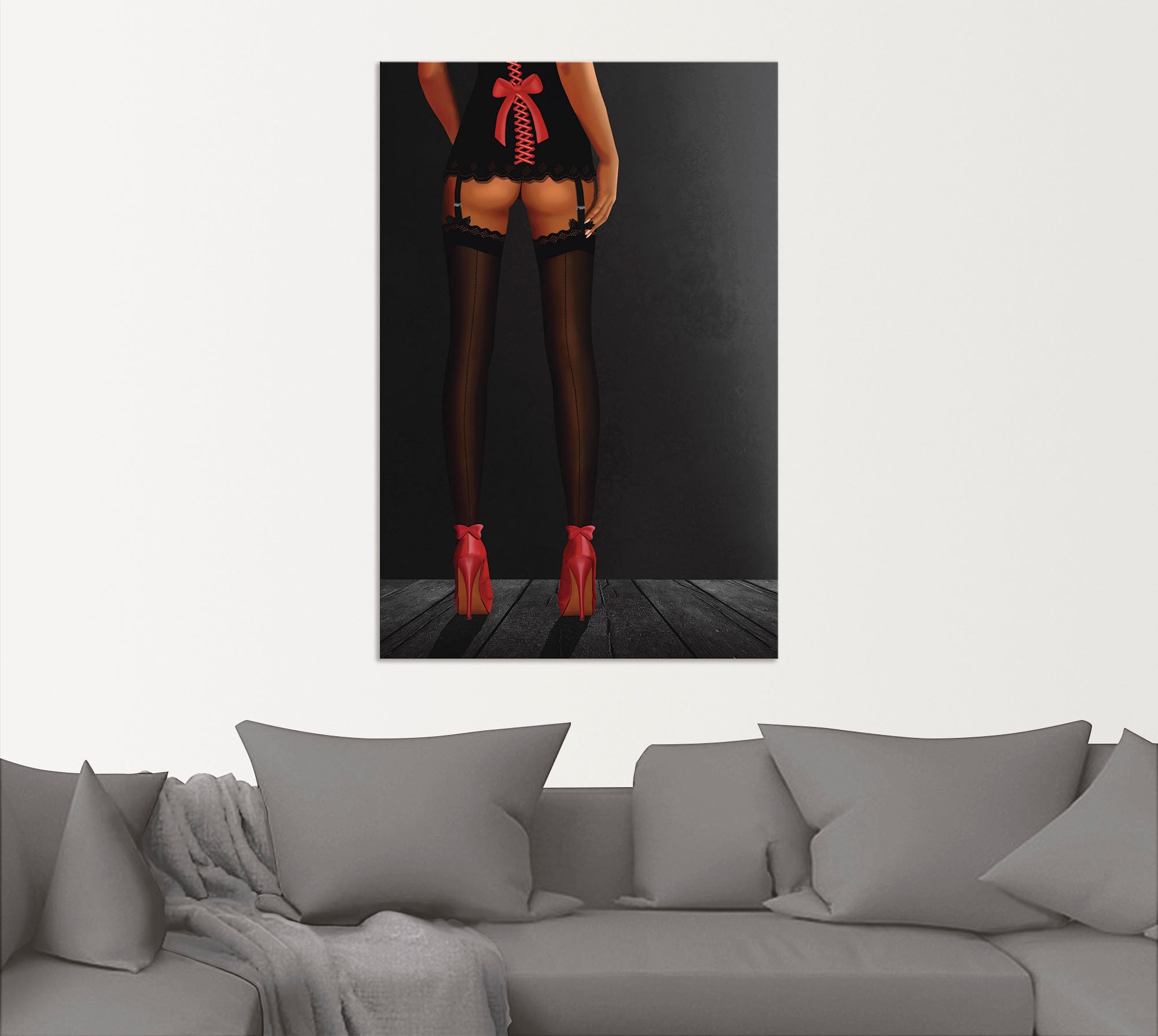 Artland Wandbild »Sexy Beine in High Heels«, Frau, (1 St.), als Alubild, Ou günstig online kaufen