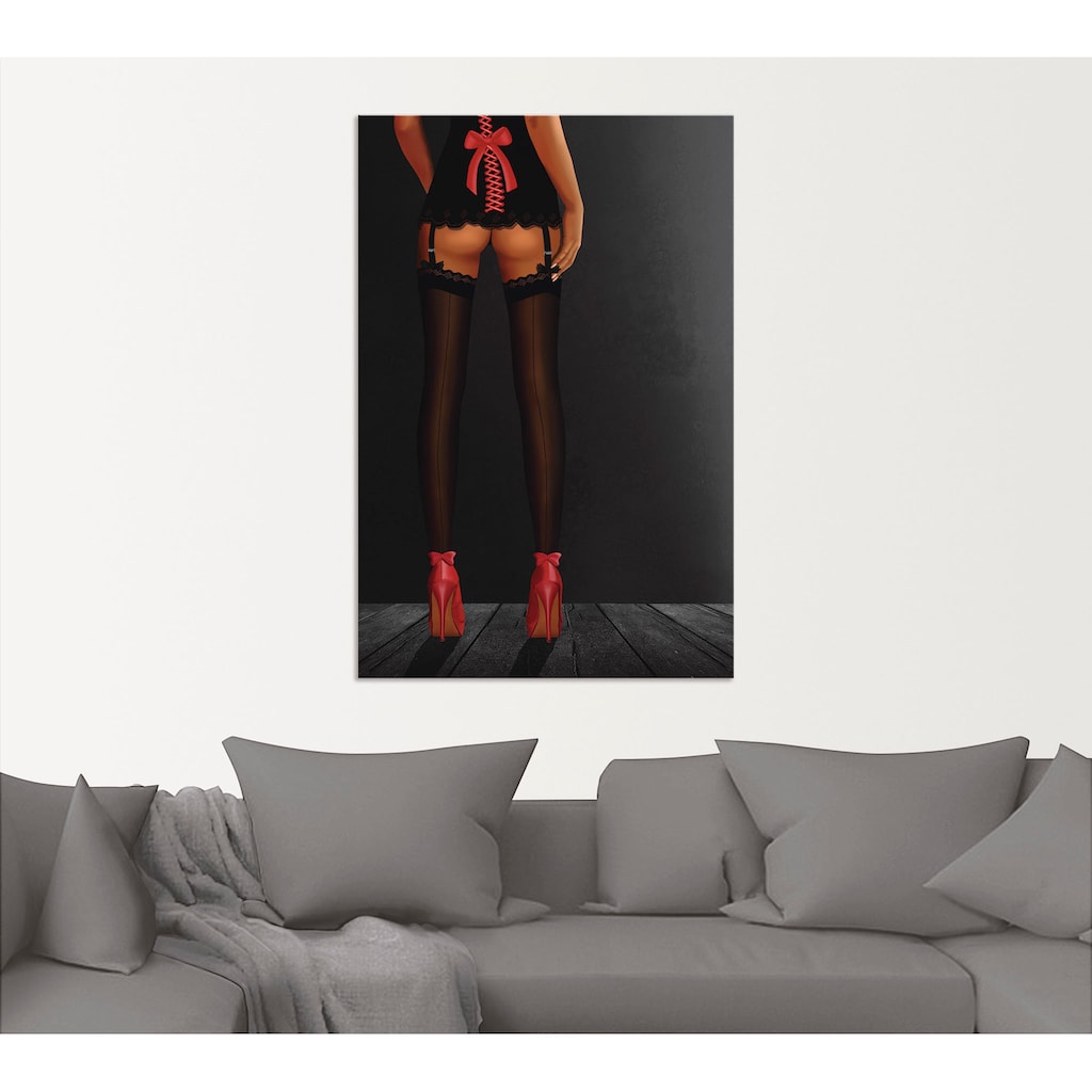 Artland Wandbild »Sexy Beine in High Heels«, Frau, (1 St.)