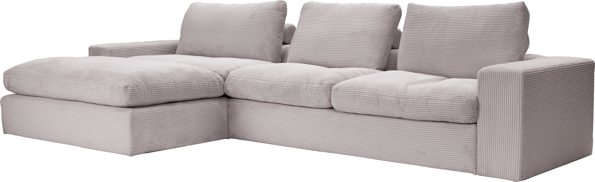 alina Ecksofa »Sandy«, mit Recamiere, in modernem Cordstoff