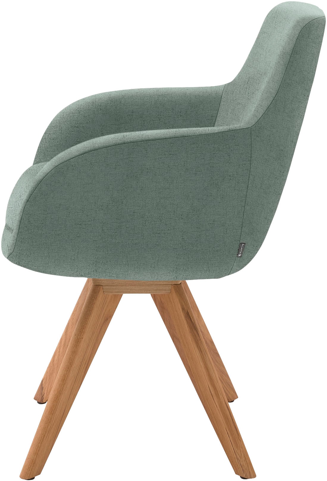 Musterring Esszimmerstuhl »Tavia« (Set) 2 Stk. Flachgewebe Stativgestell Wildeiche massiv, Drehfunktion optional, diverse Farben