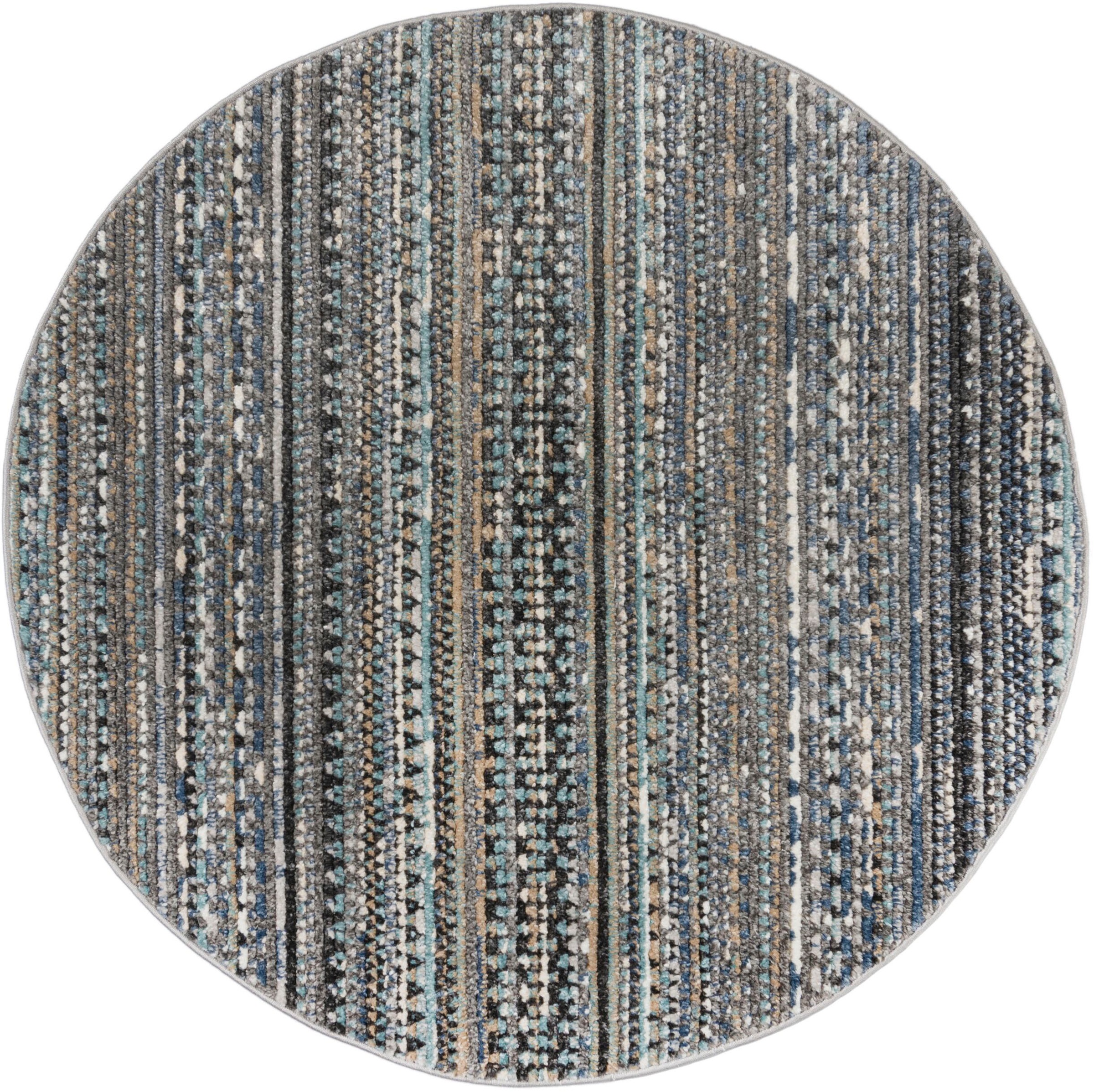 FLAIR RUGS Teppich »Camino« rund 8 mm Höhe Flachgewebe, Skandi, Esszimmer, günstig online kaufen