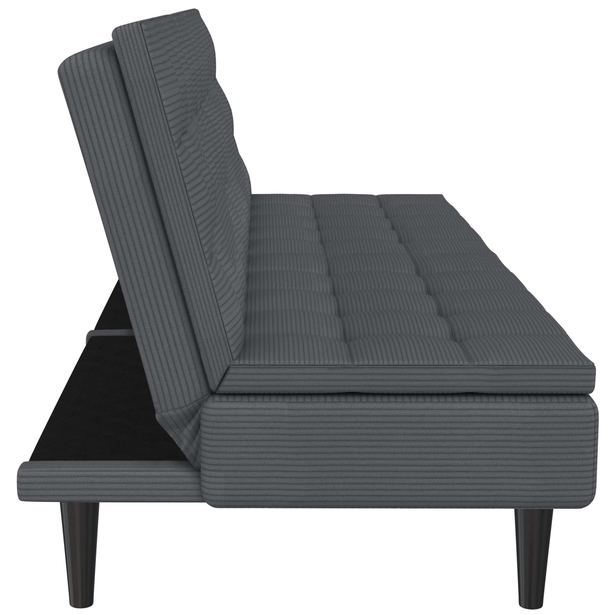 Dorel Home Schlafsofa »MAINE, Kinosofa mit Relax- und Bettfunktion, 2 Getränkehalter,«, Liegefläche 190 x 110 cm, in Cord