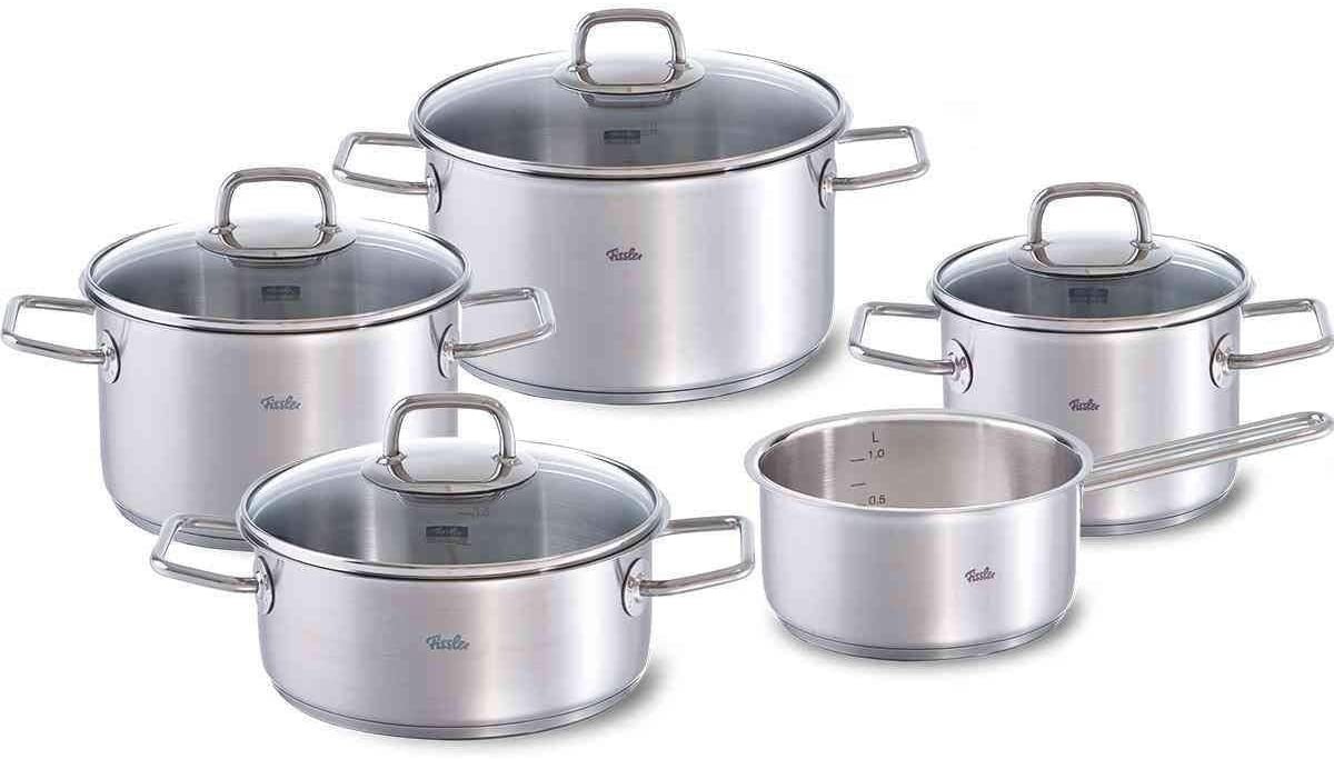 Fissler Topf-Set »Viseo«, Edelstahl 18/10, (9 tlg., je 1 Kochtopf 16/20/24 günstig online kaufen