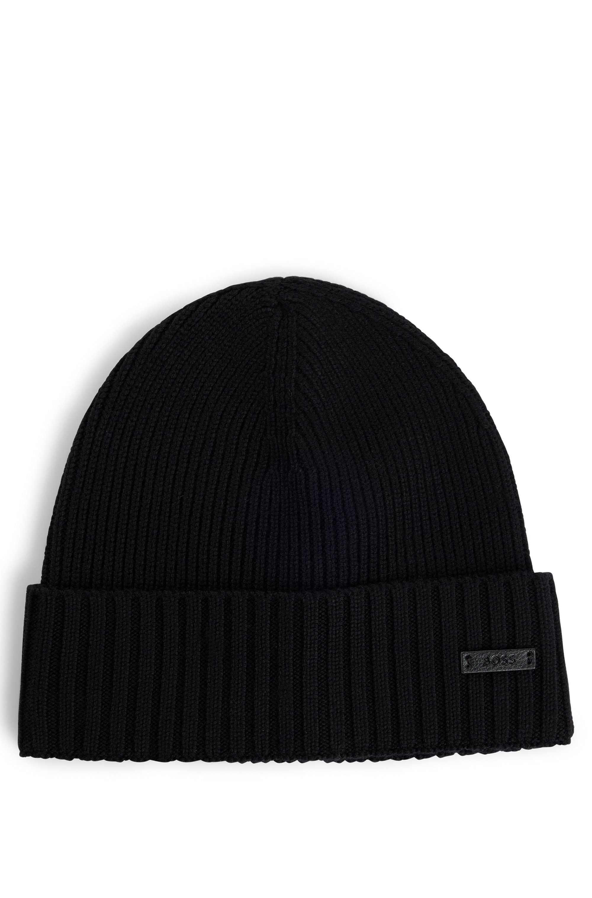 BOSS Beanie »Fati« aus Rippenstrick