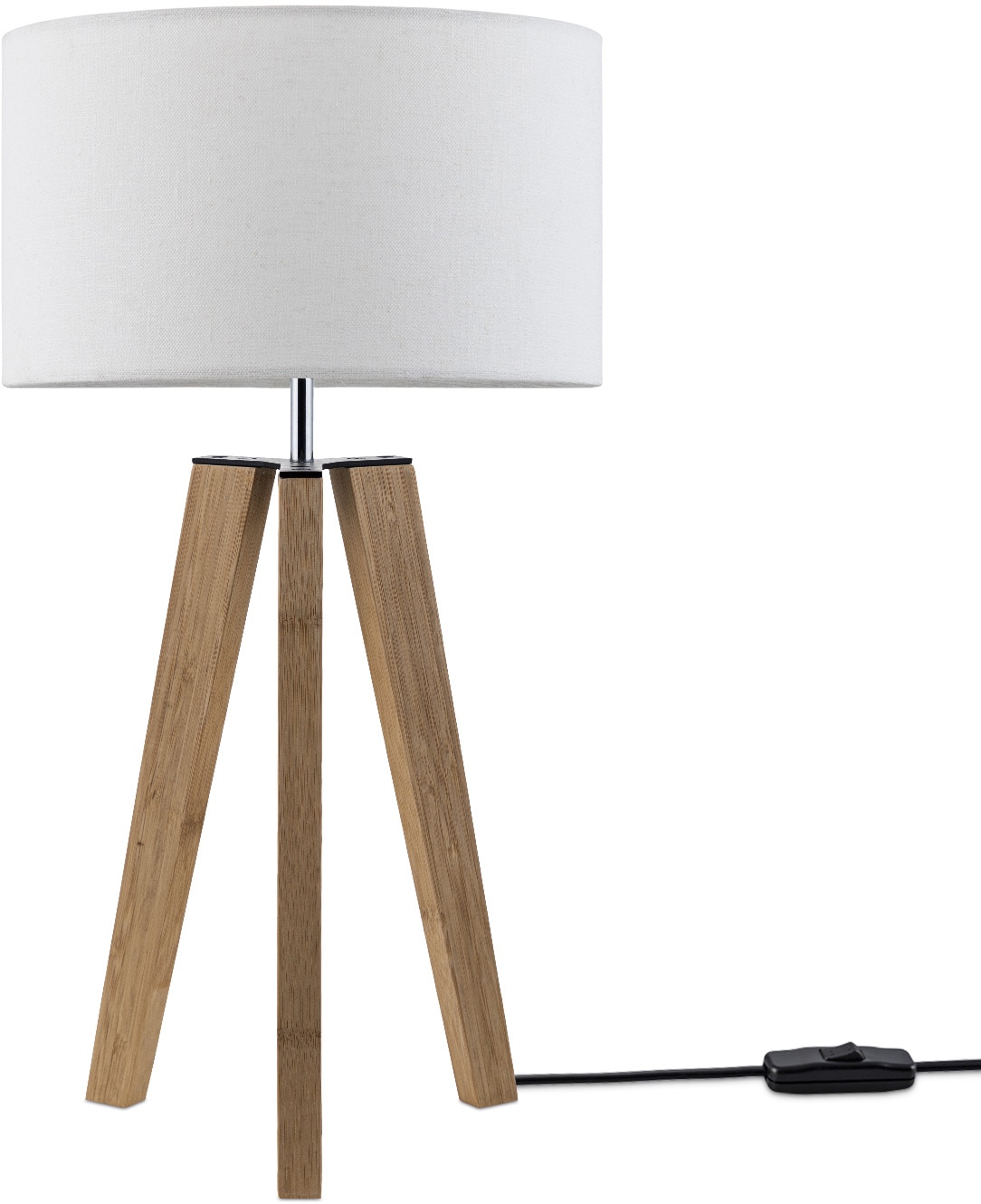 Color«, Home kaufen online uni »Canvas LED Wohnzimmer E27 Stil Skandinavischer Stehlampe flammig-flammig, Lampe Vintage Paco Fuß Tischleuchte 1